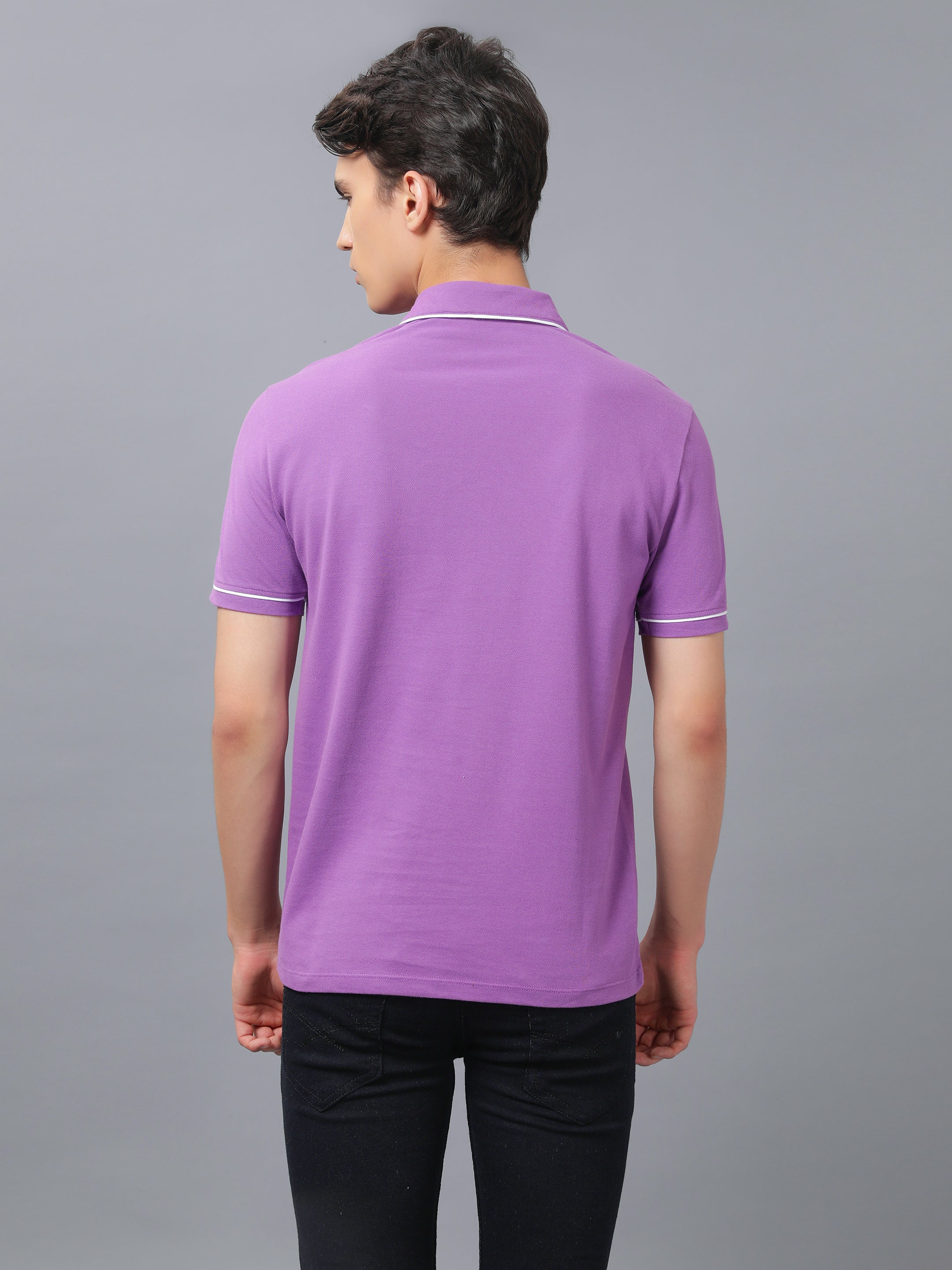 Nimble PURPLE Label  Regular Polo T-shirt With UV Protection for Men