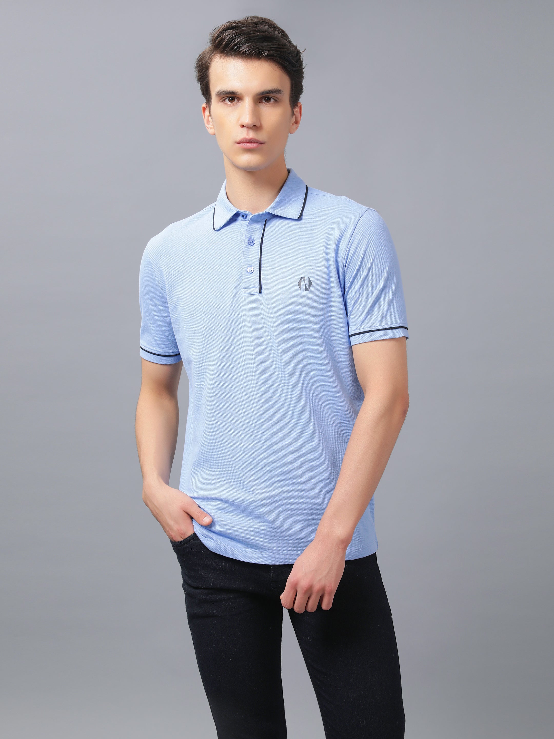 Nimble PURPLE Label  Regular Polo T-shirt With UV Protection for Men