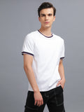 Nimble PURPLE Label Cotton Stretch Regular Round Neck T-shirt for Men