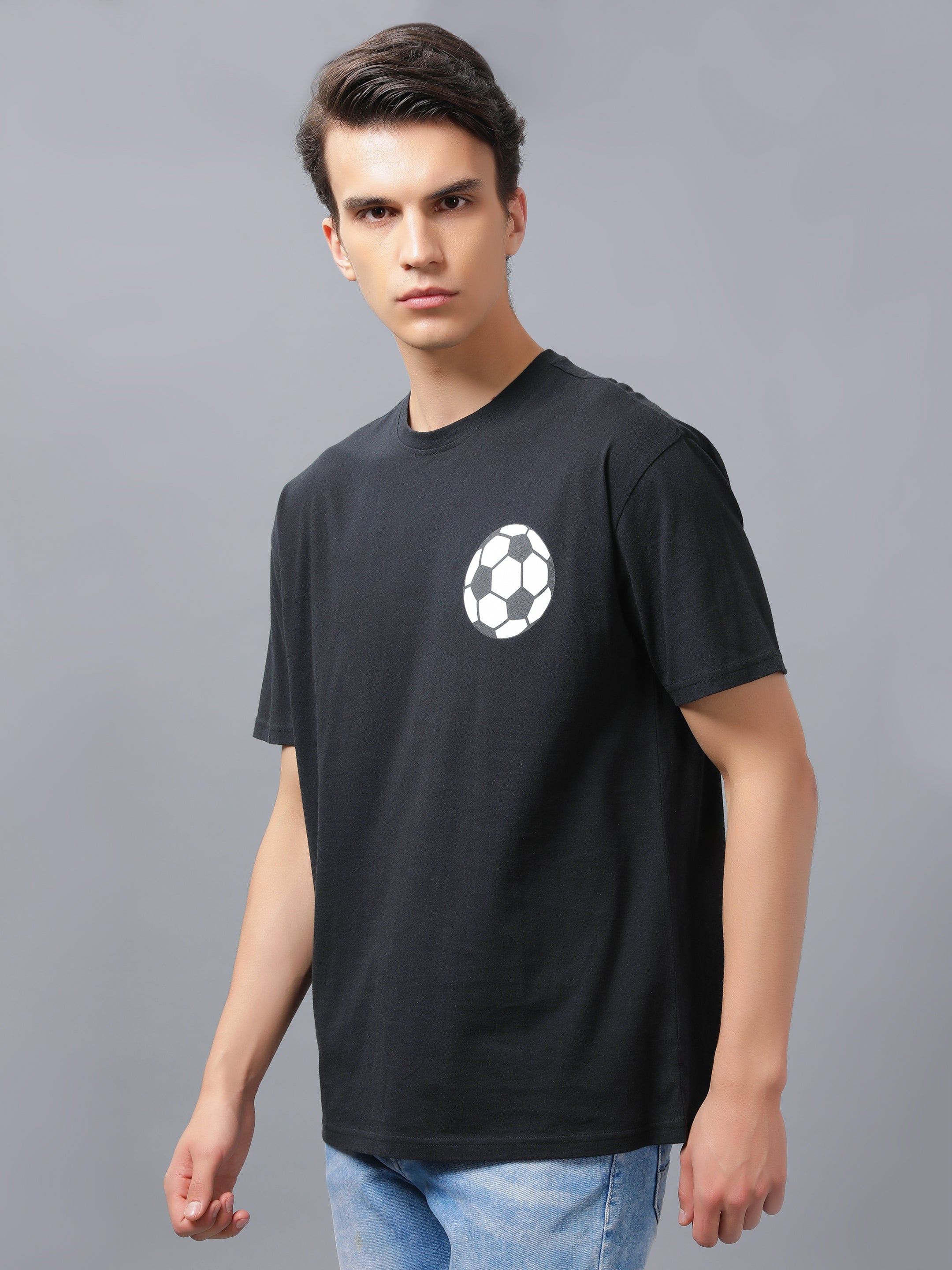 Nimble Men Round Neck Oversized T-shirt