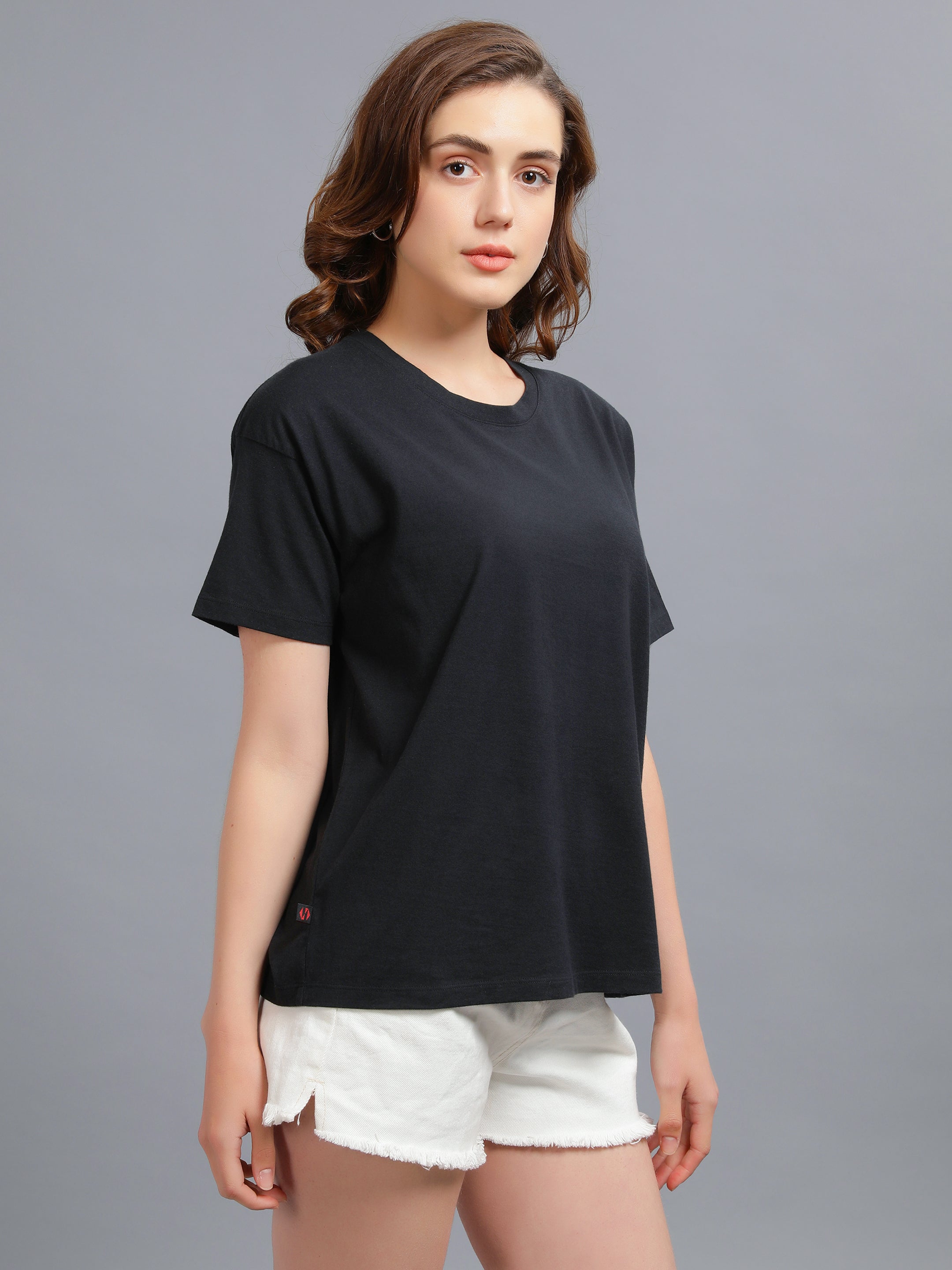 Nimble Women Round Neck Oversized T-shirt