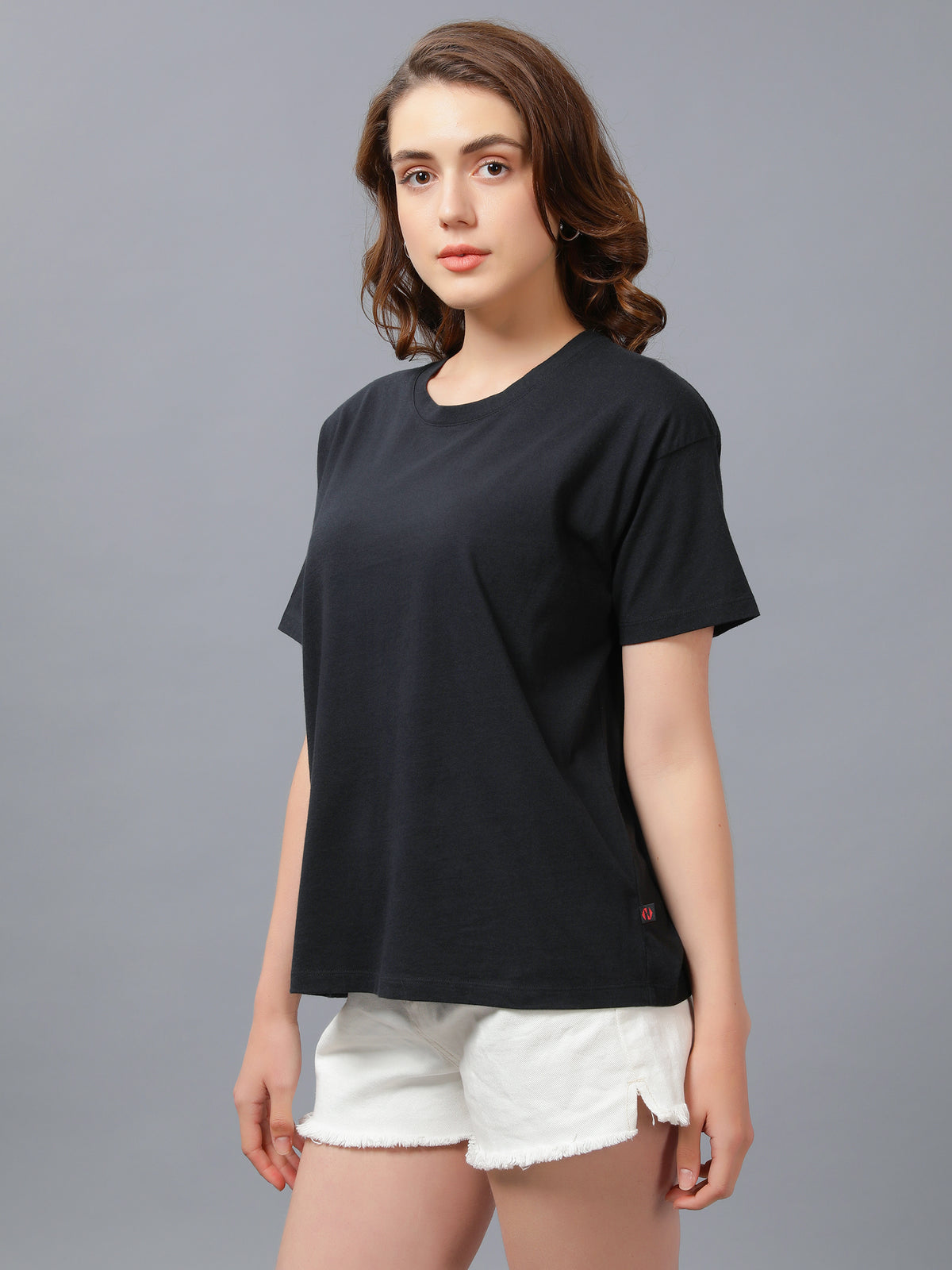 Nimble Women Round Neck Oversized T-shirt