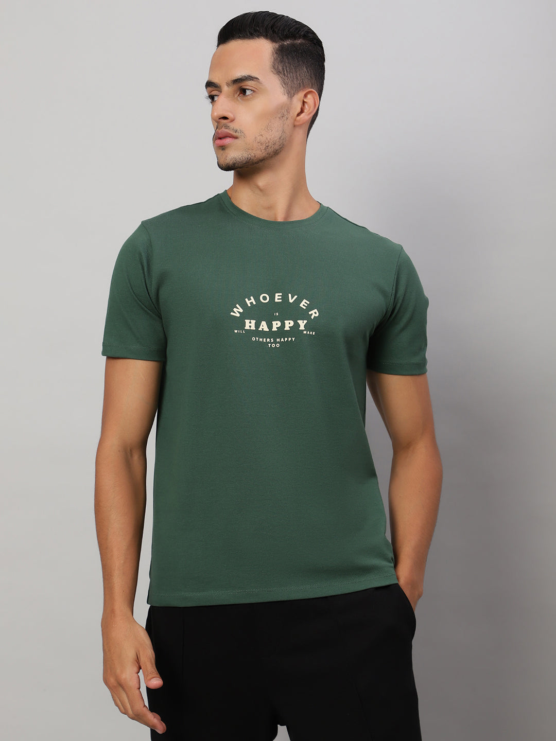 Mens Basic Round Neck T Shirts