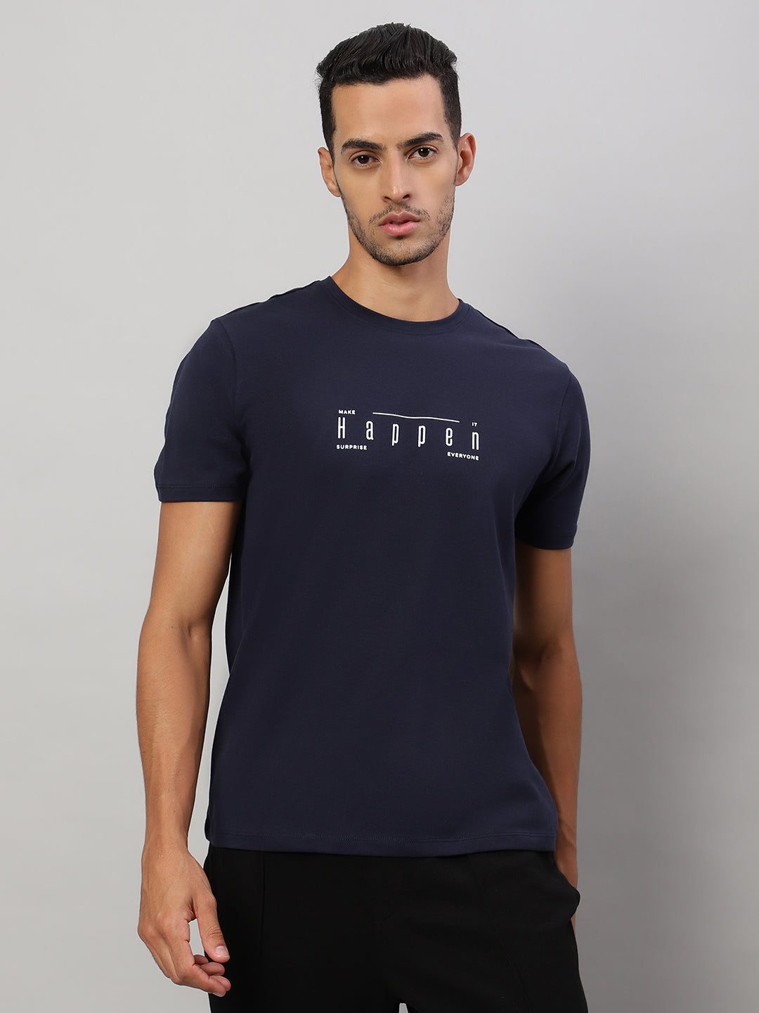 Mens Basic Round Neck T Shirts