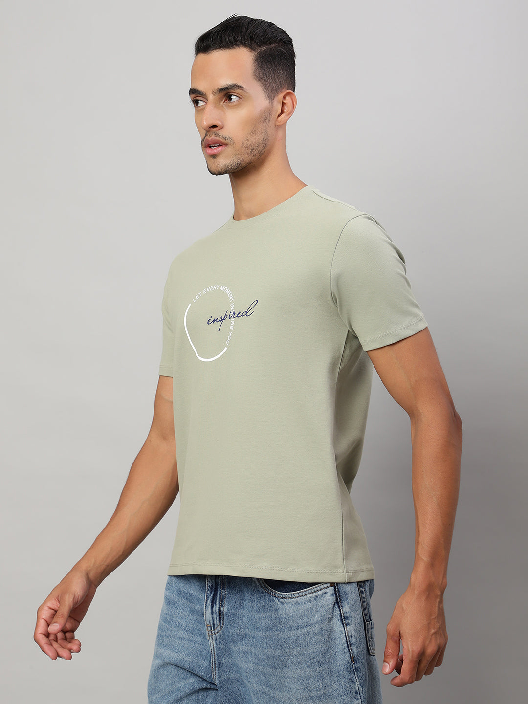 Mens Basic Round Neck T Shirts