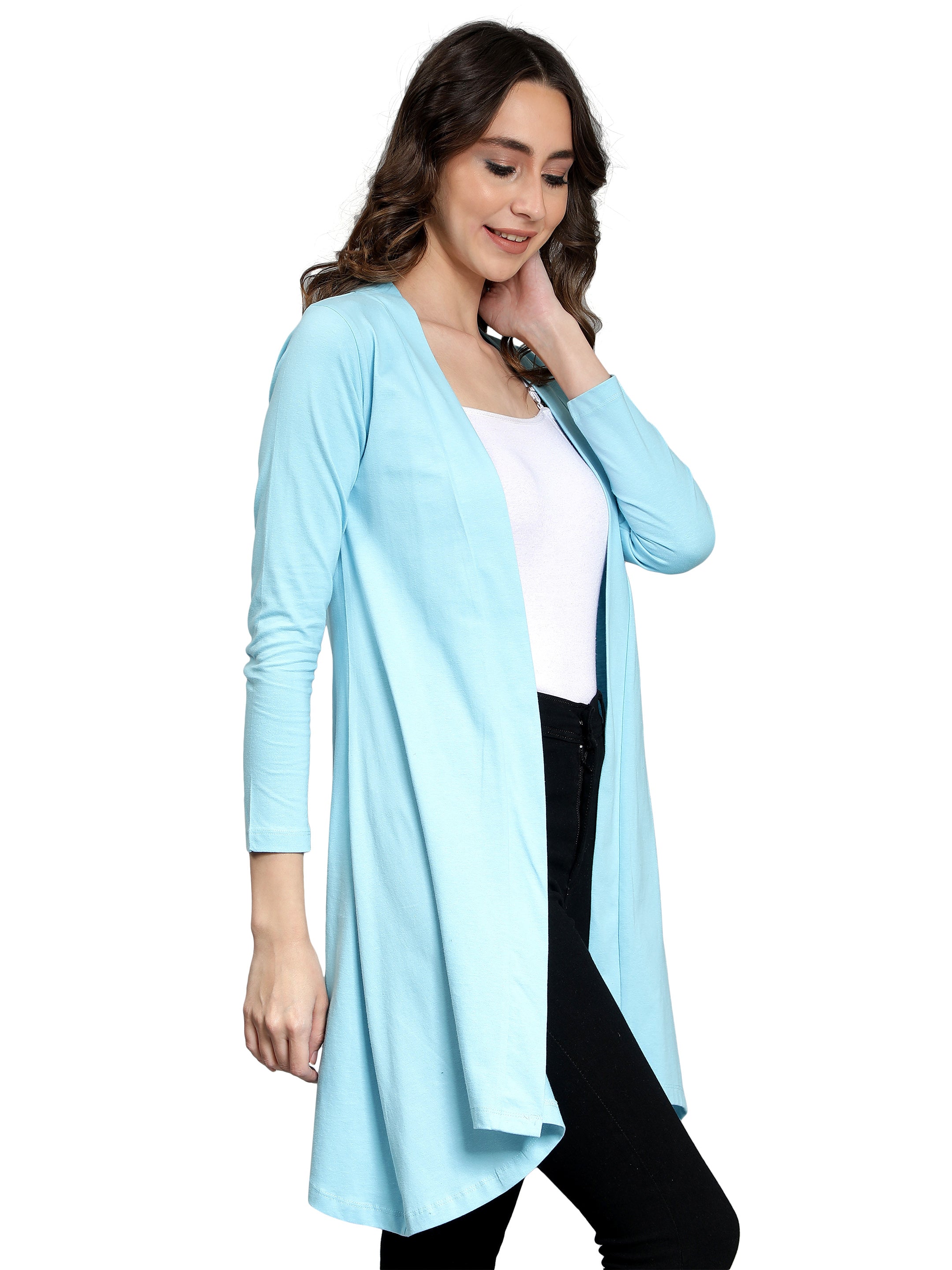 Womens Long Shrug with Long Sleeves