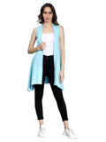 Womens Long Shrug with Cut Sleeves