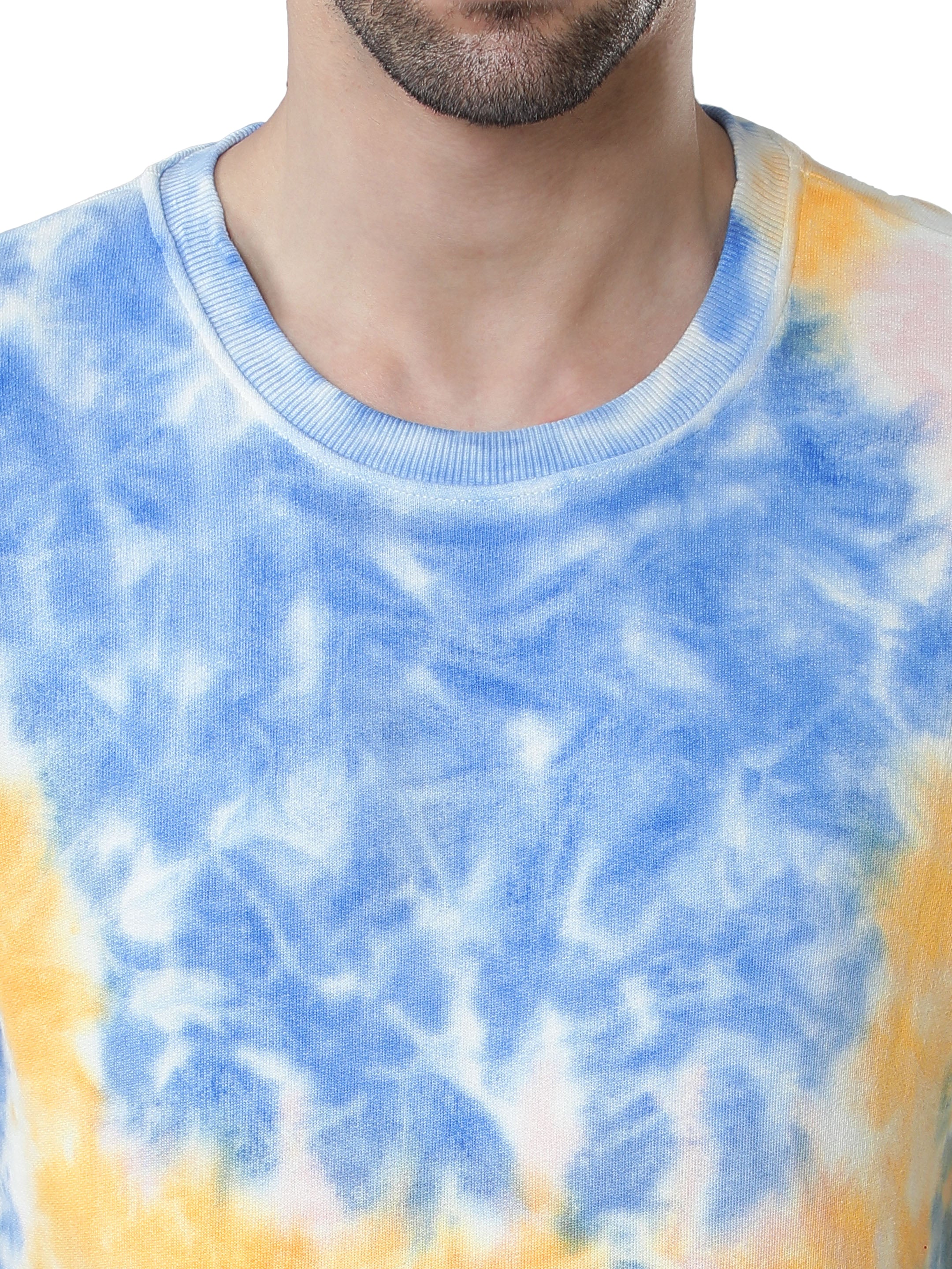 Mens Patches Tie & Dye Sweatshirt