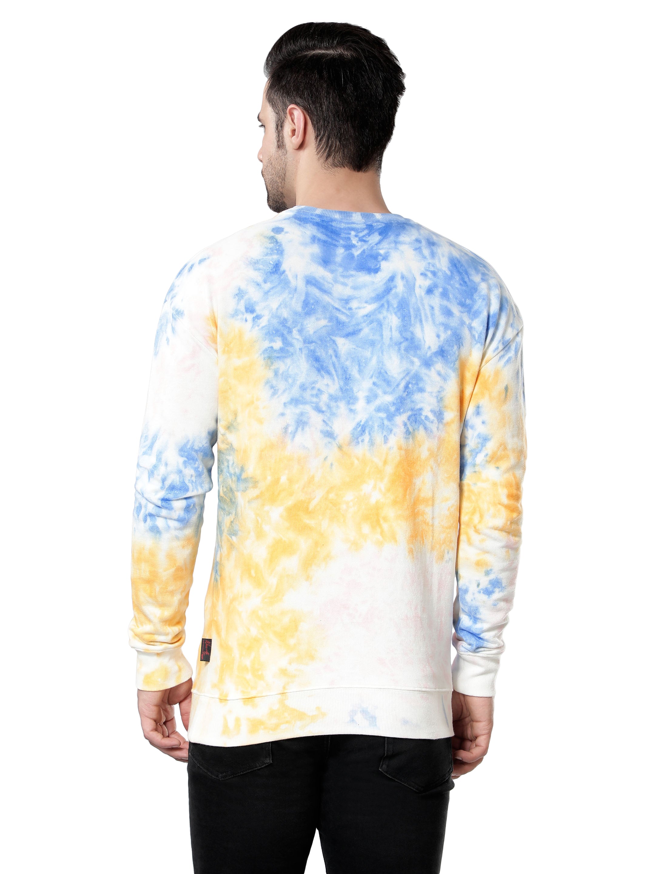 Mens Patches Tie & Dye Sweatshirt