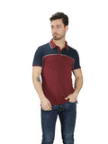 Maroon Short Sleeve Polo T-Shirt for Men