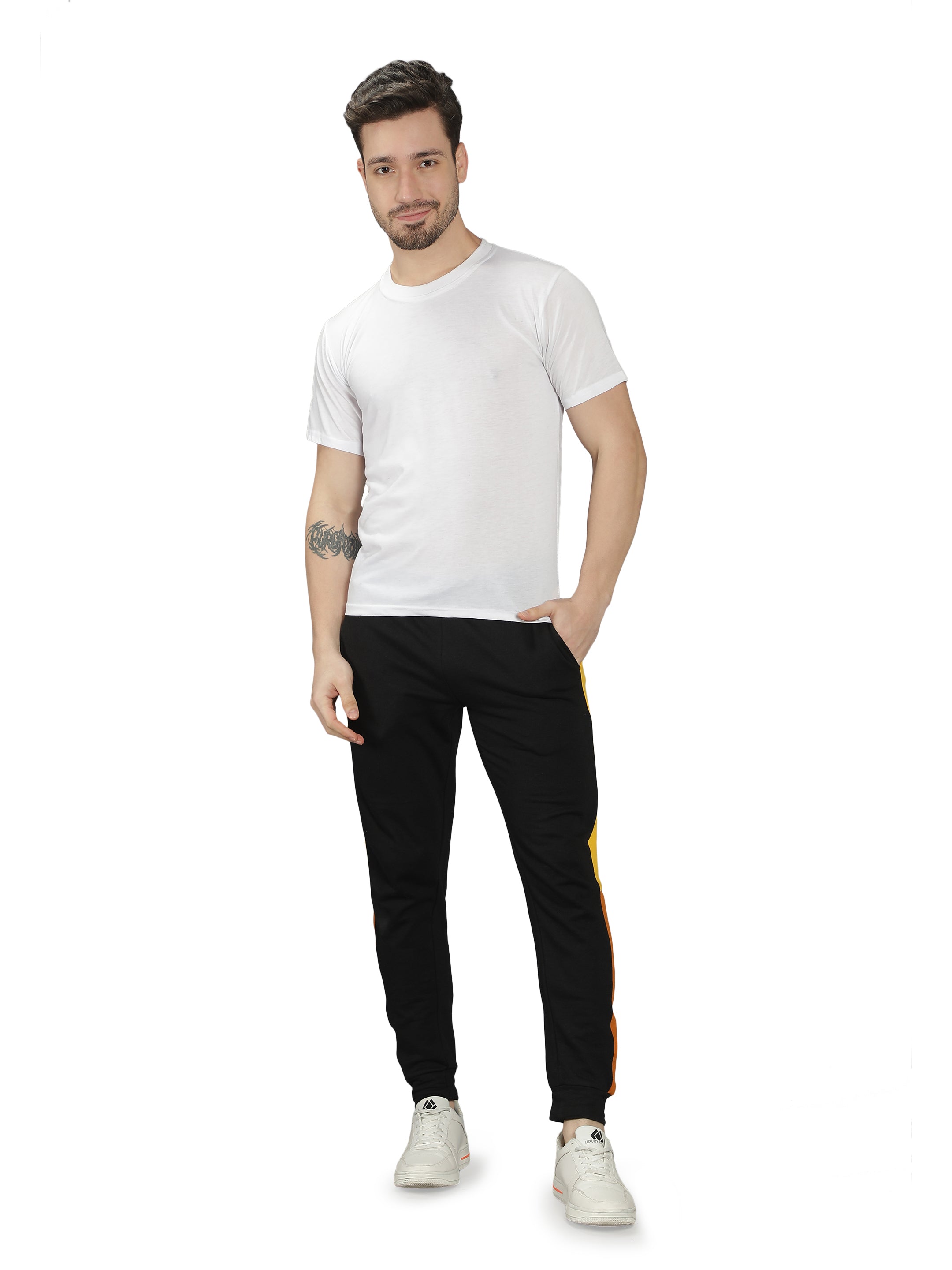 Cut n Sew Fleece Joggers for Men