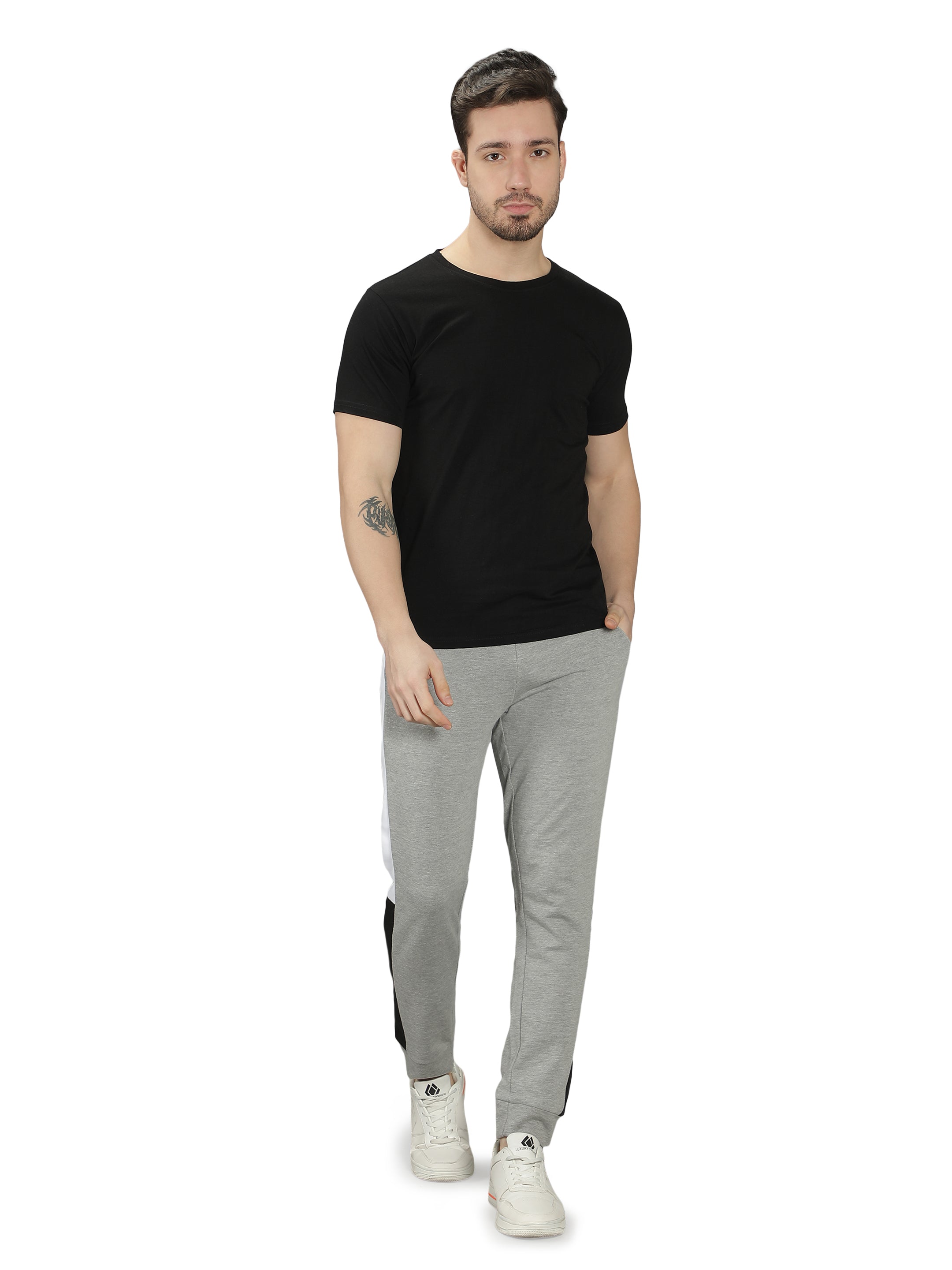 Cut n Sew Fleece Joggers for Men