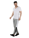 Premium White T-Shirt & Grey Joggers Co-Ord Set for Men