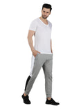 Premium White T-Shirt & Grey Joggers Co-Ord Set for Men