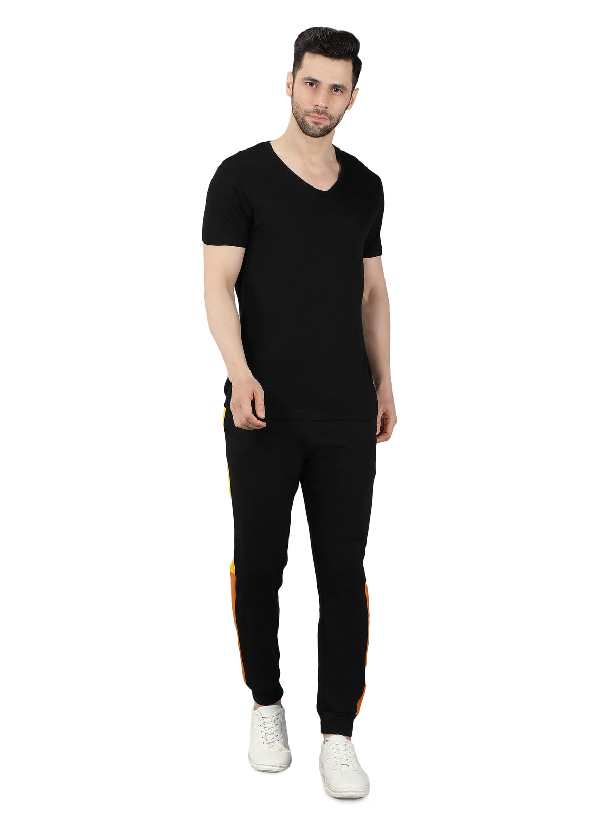 Premium Black T-Shirt & Joggers Co-Ord Set for Men