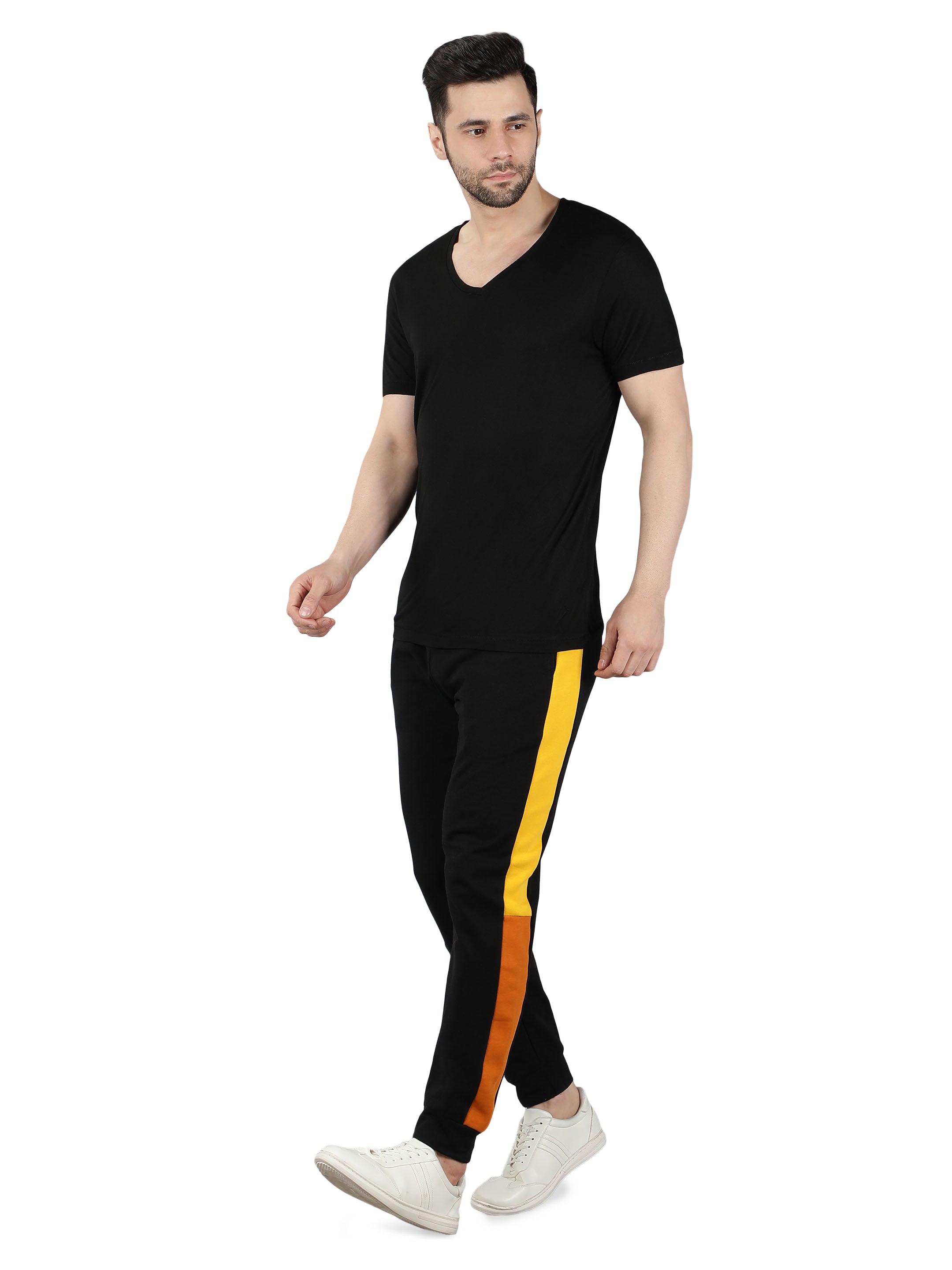 Premium Black T-Shirt & Joggers Co-Ord Set for Men