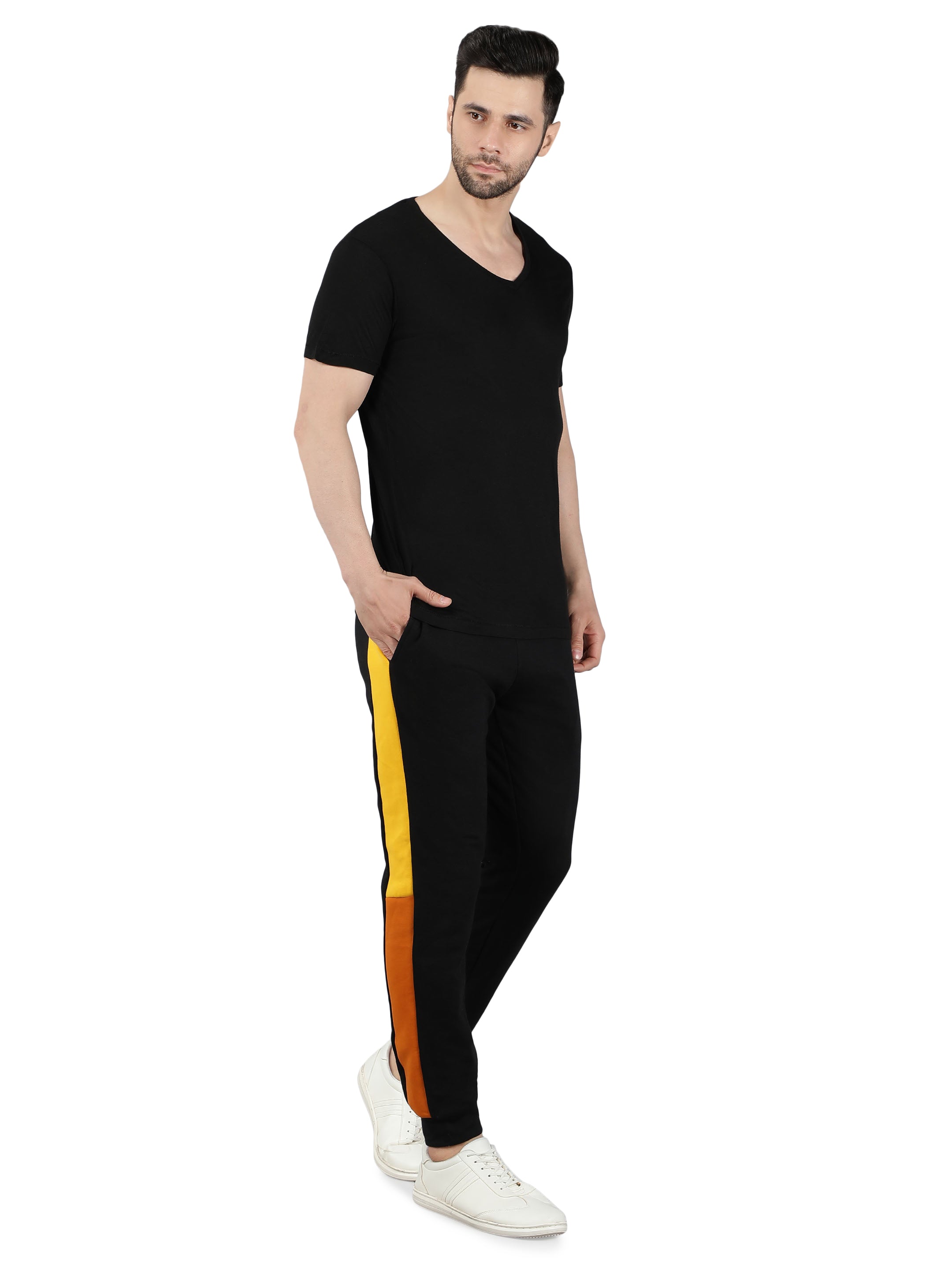 Premium Black T-Shirt & Joggers Co-Ord Set for Men