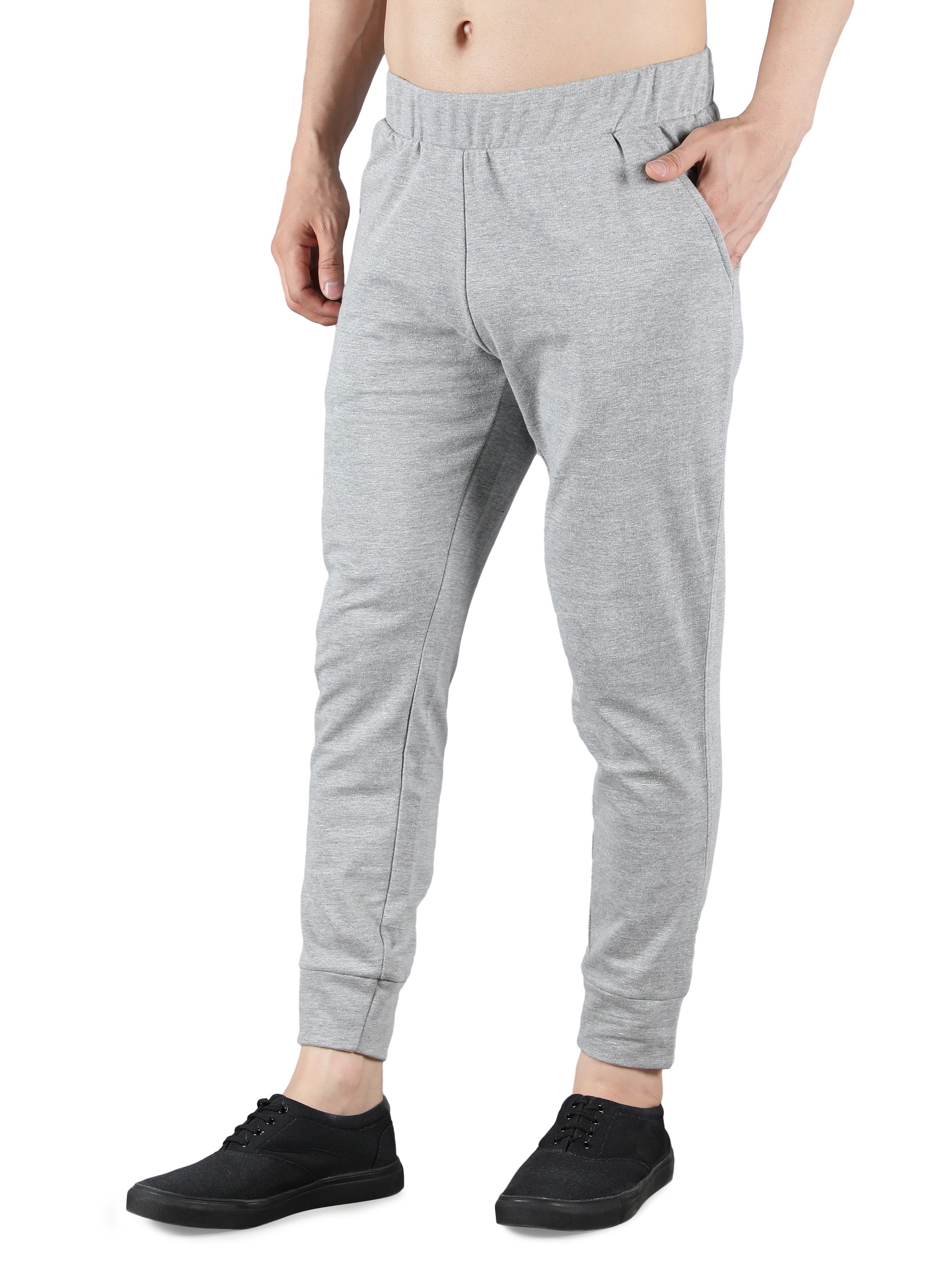 Solid Fleece Joggers for Men