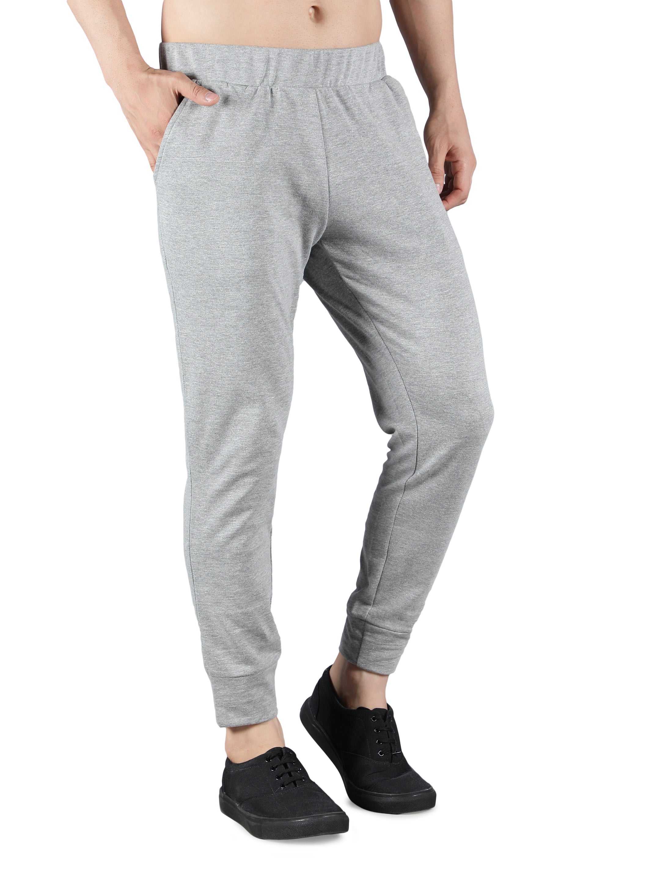 Solid Fleece Joggers for Men