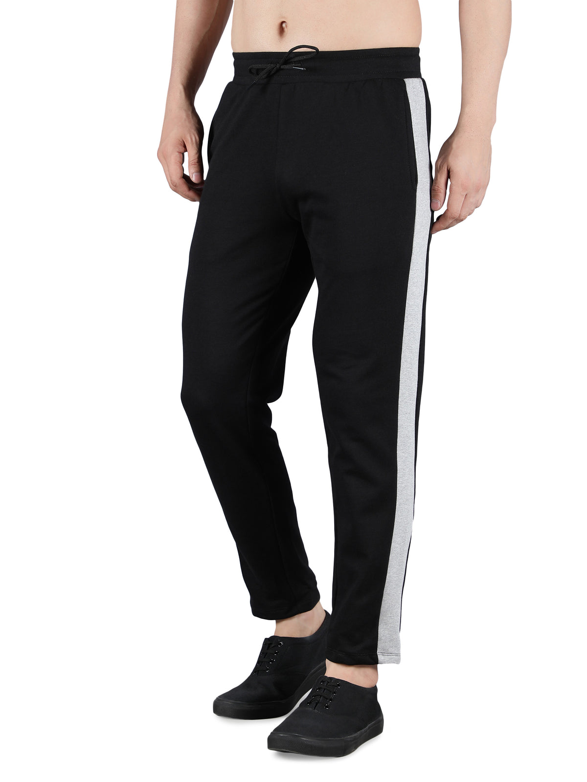 Solid Cut & Sew Fleece Joggers for Men