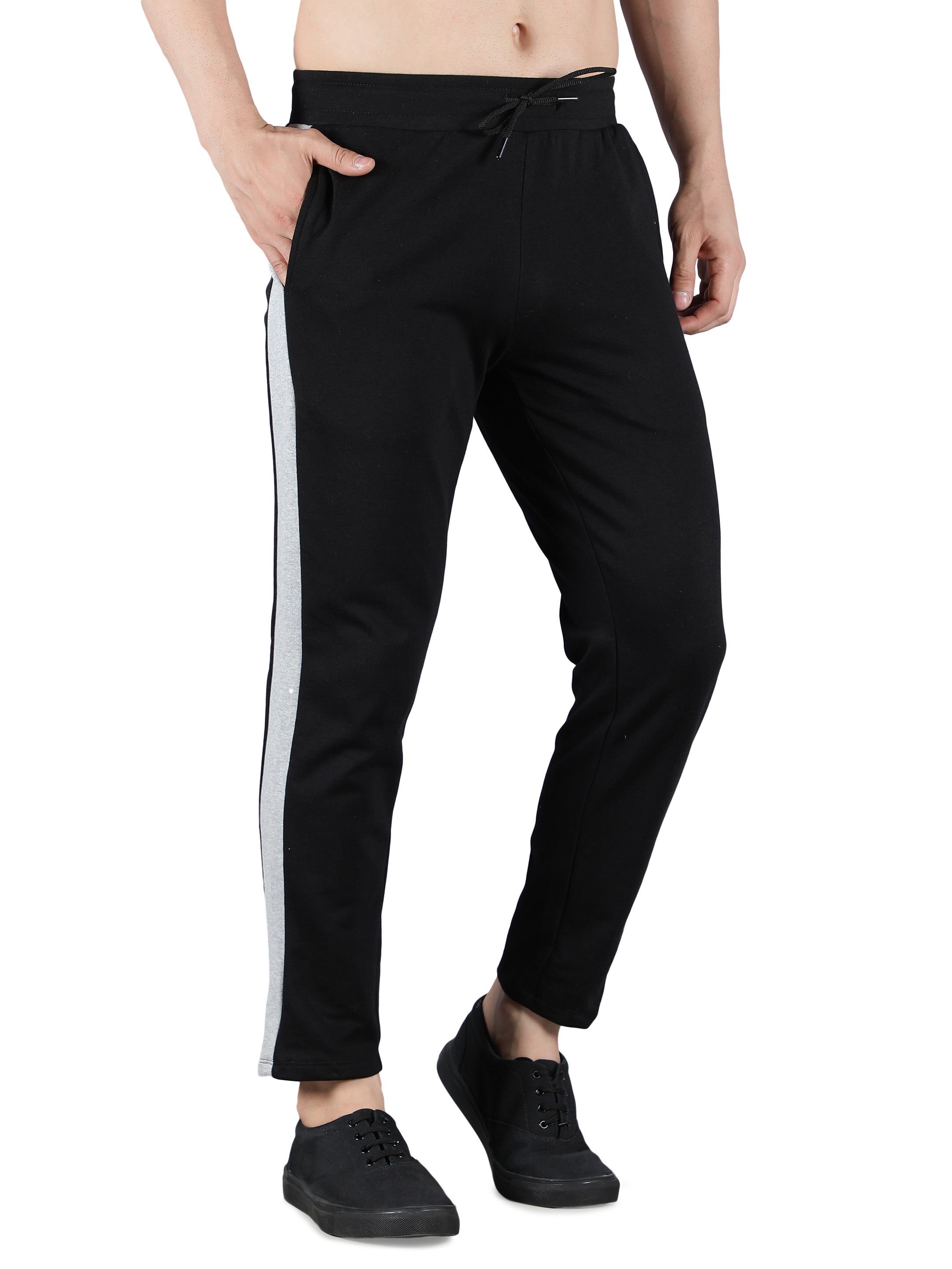 Solid Cut & Sew Fleece Joggers for Men