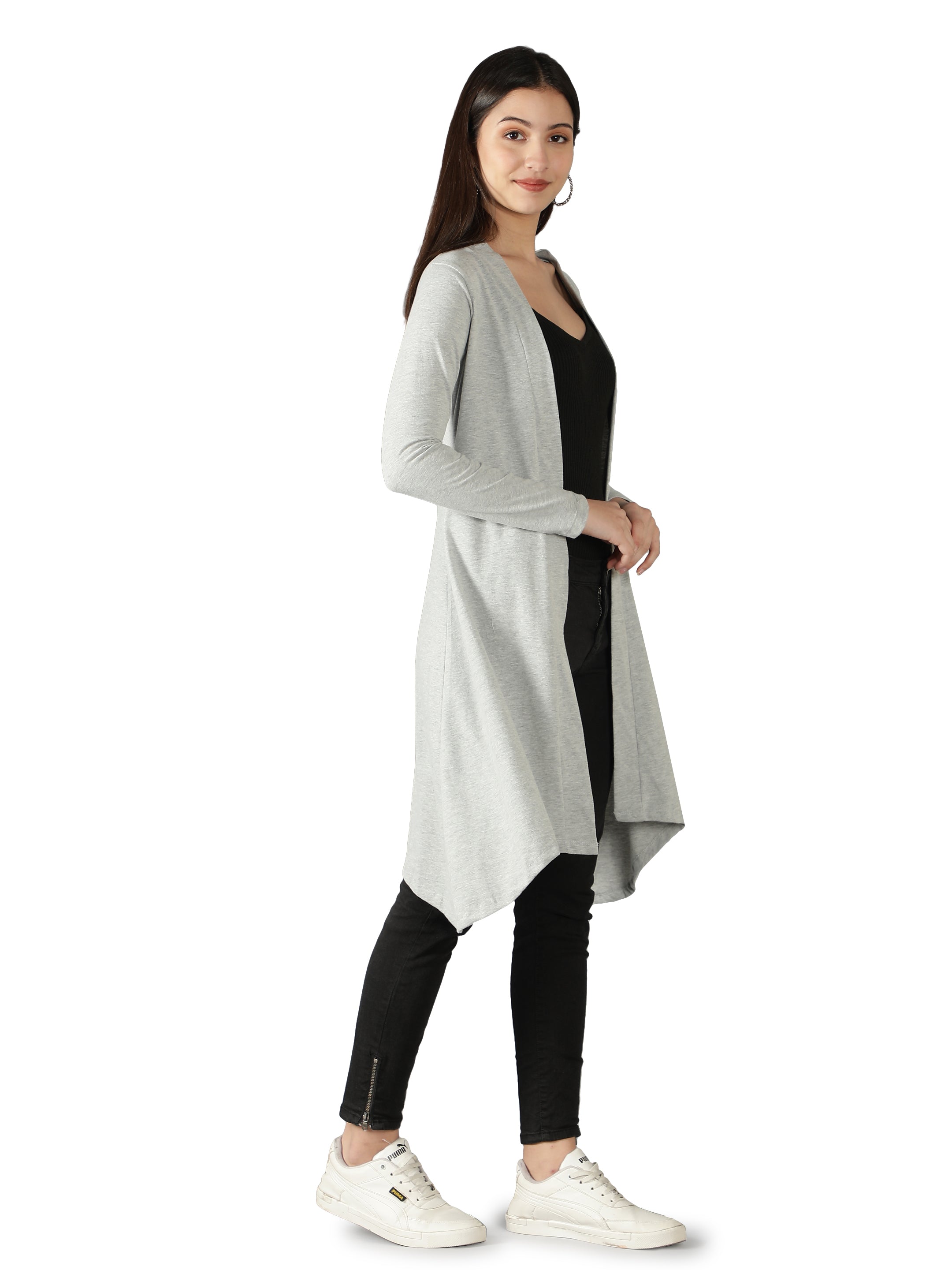 Womens Long Shrug with Long Sleeves