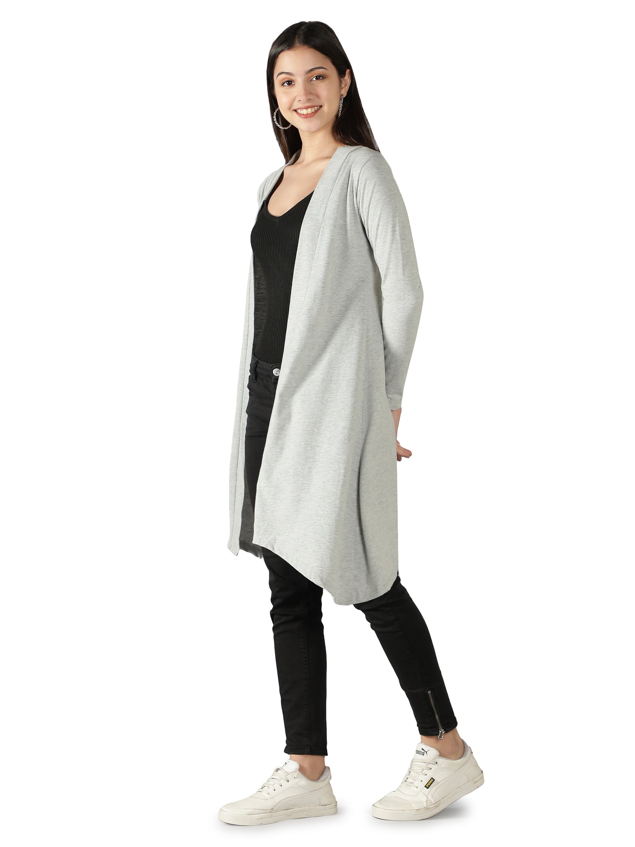 Womens Long Shrug with Long Sleeves