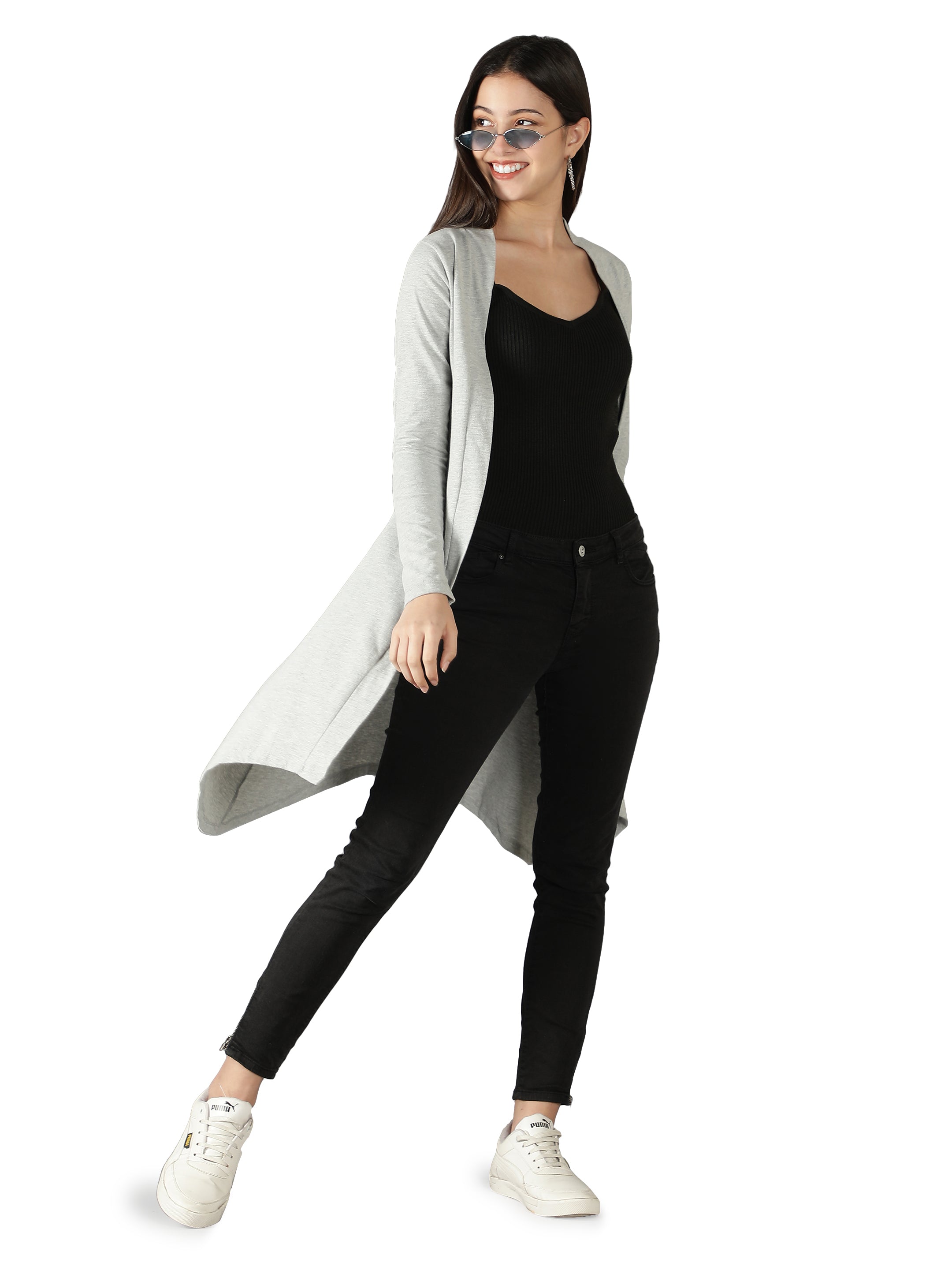 Womens Long Shrug with Long Sleeves