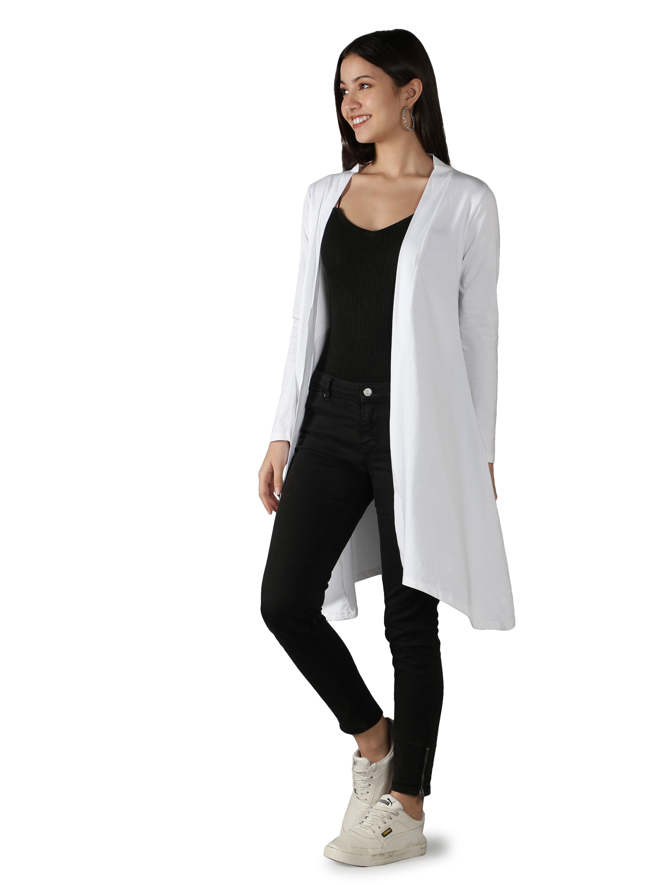 Womens Long Shrug with Long Sleeves