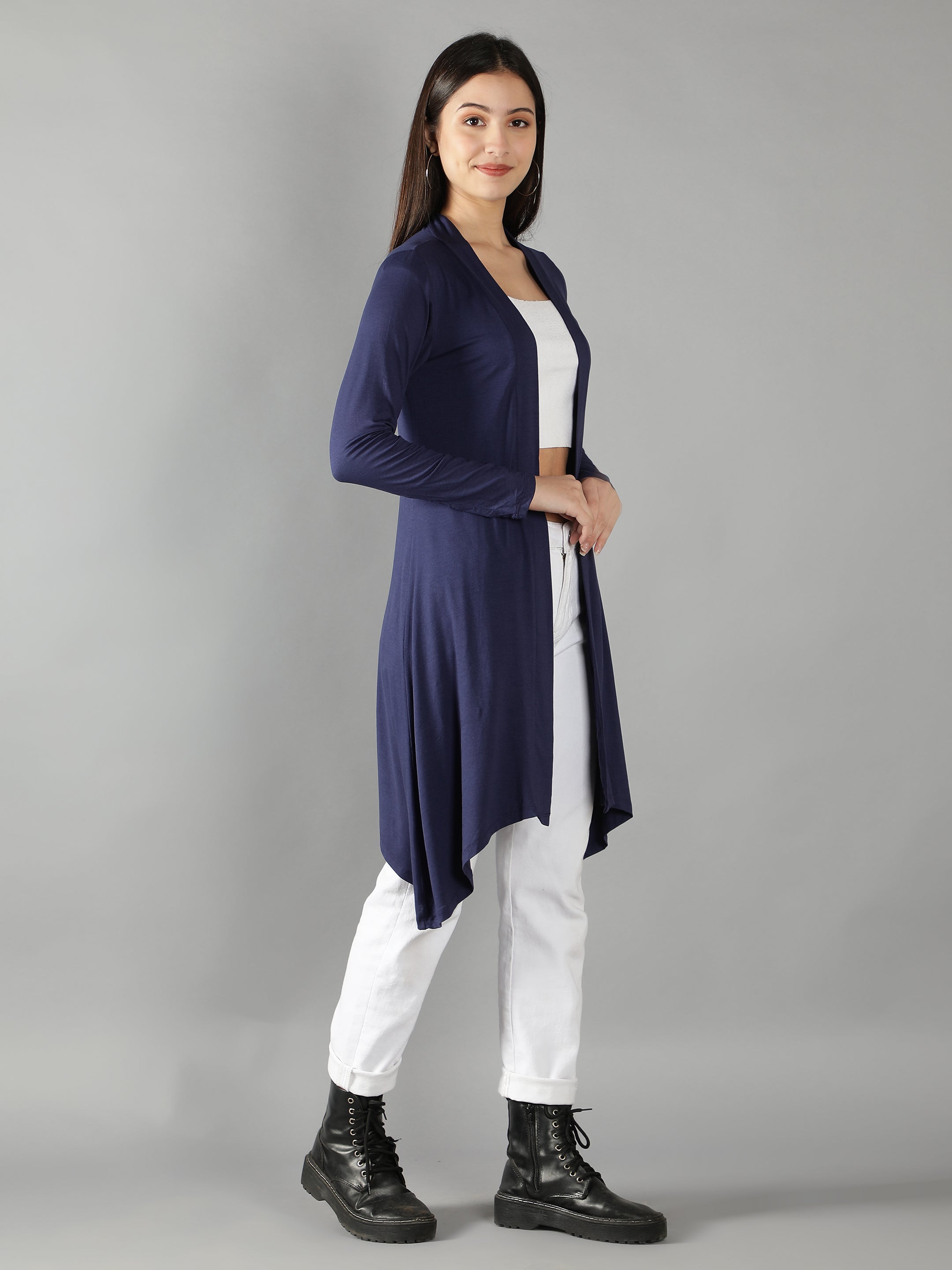 Womens Long Shrug with Long Sleeves