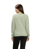 Womens Solid Full Sleeves Crew Neck T-Shirt