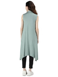 Womens Long Shrug without Sleeves