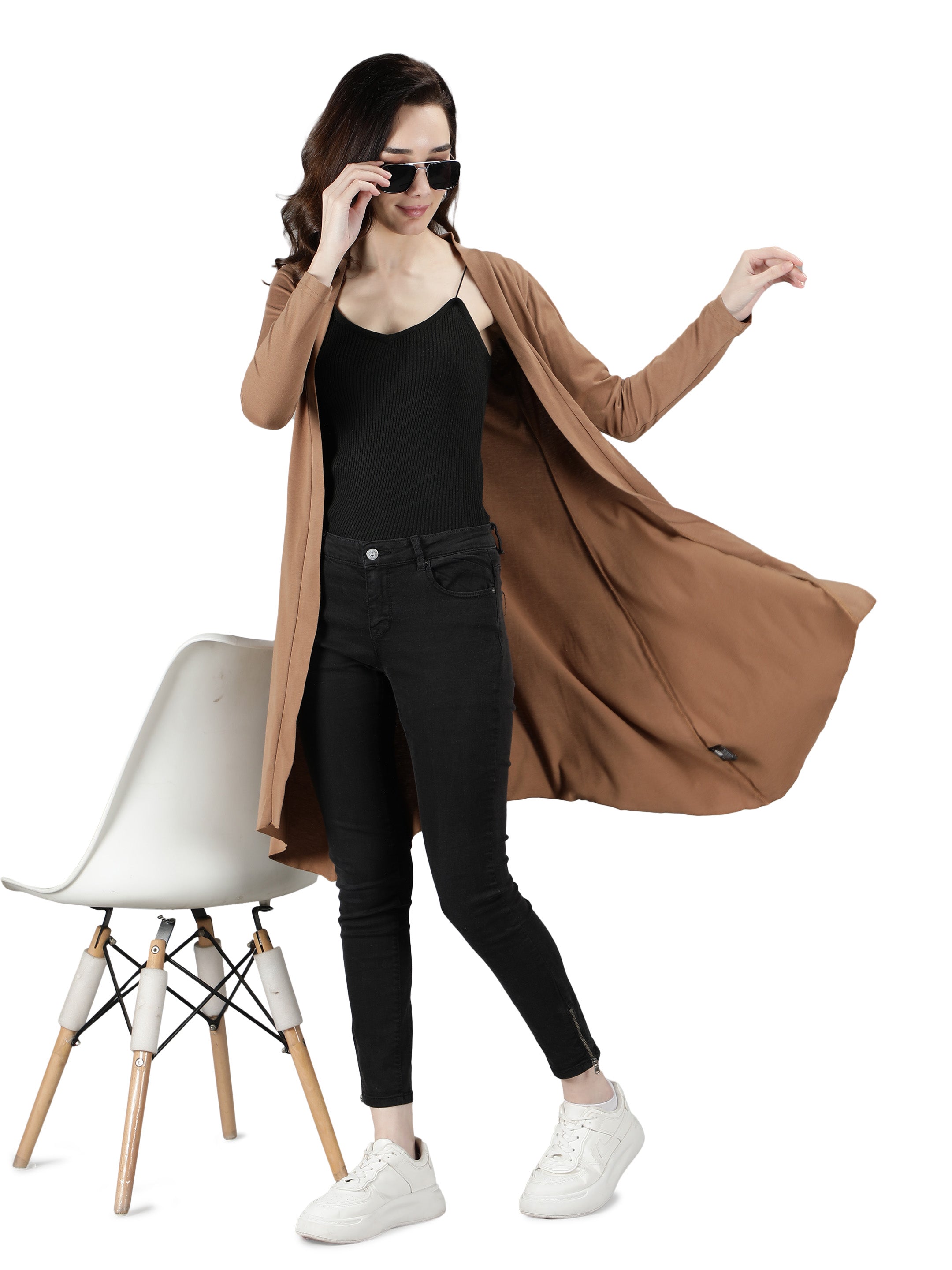 Womens Long Shrug with Long Sleeves