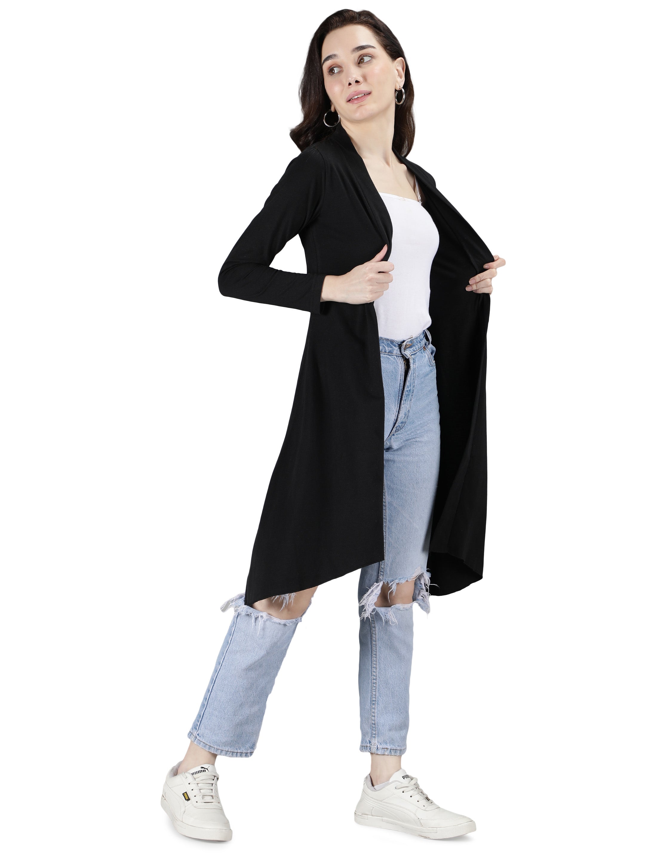 Womens Long Shrug with Full Sleeves