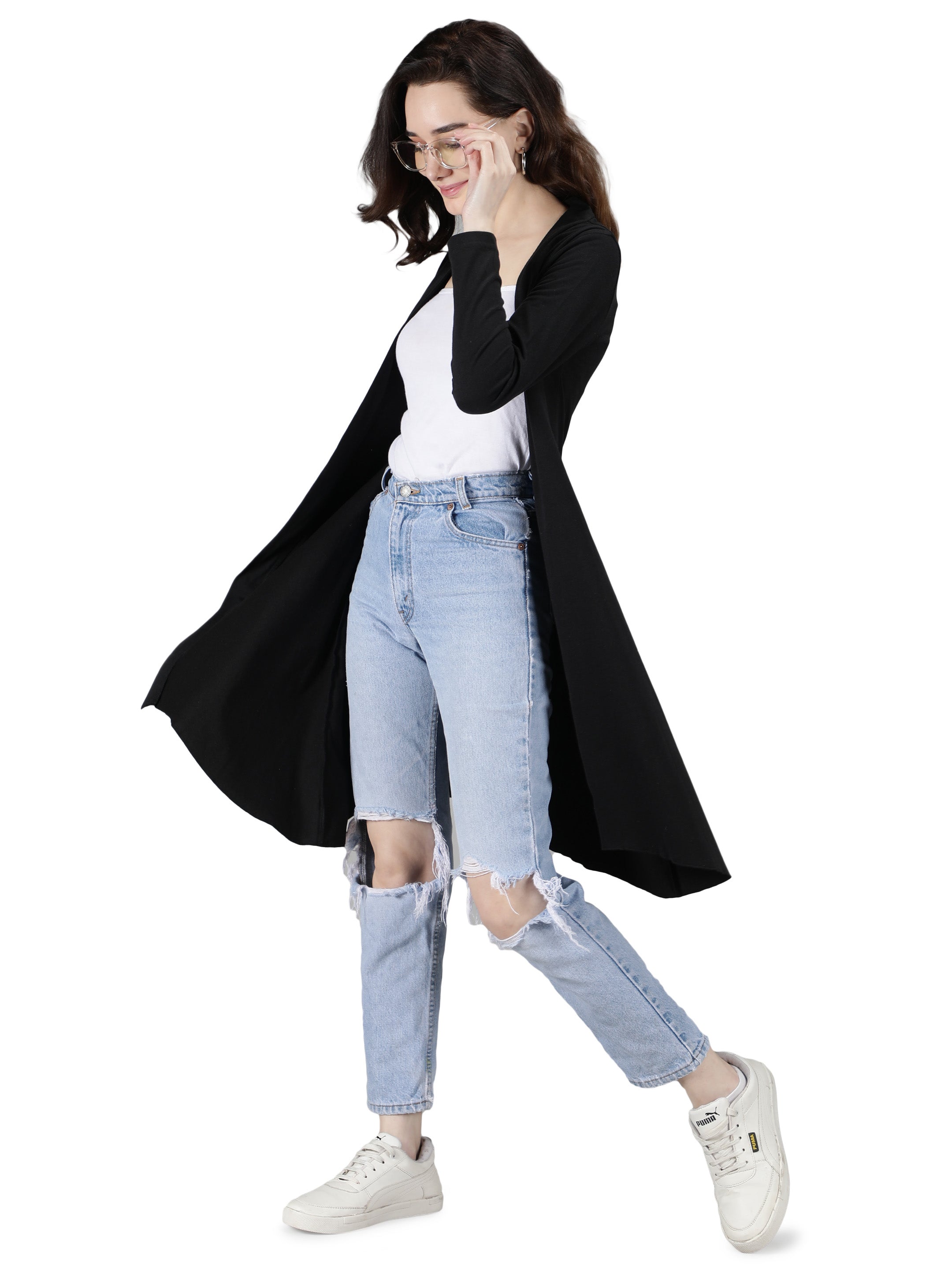 Womens Long Shrug with Long Sleeves