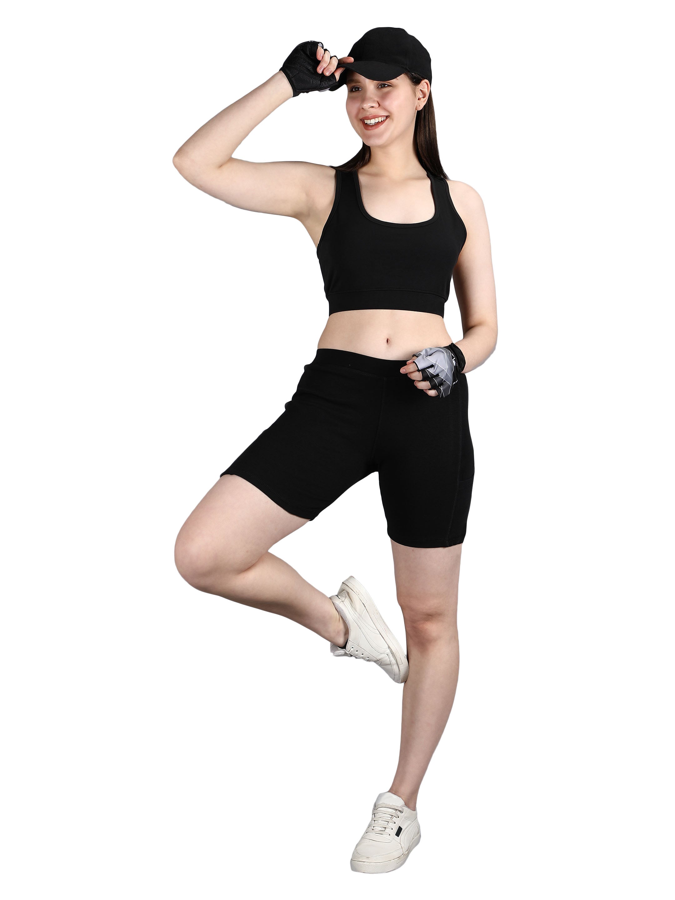 High-Waist Biker Shorts for Women