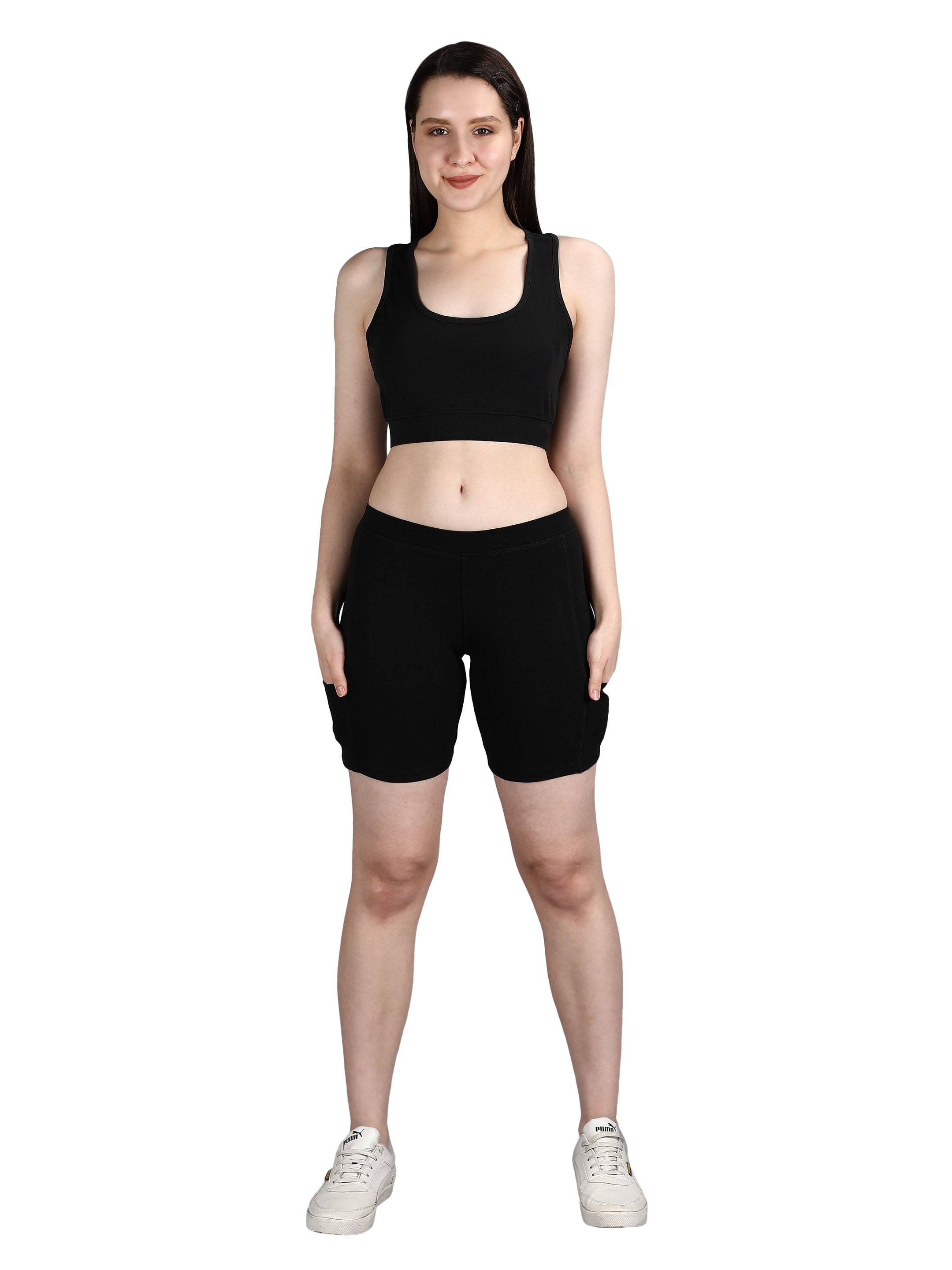 High-Waist Biker Shorts for Women