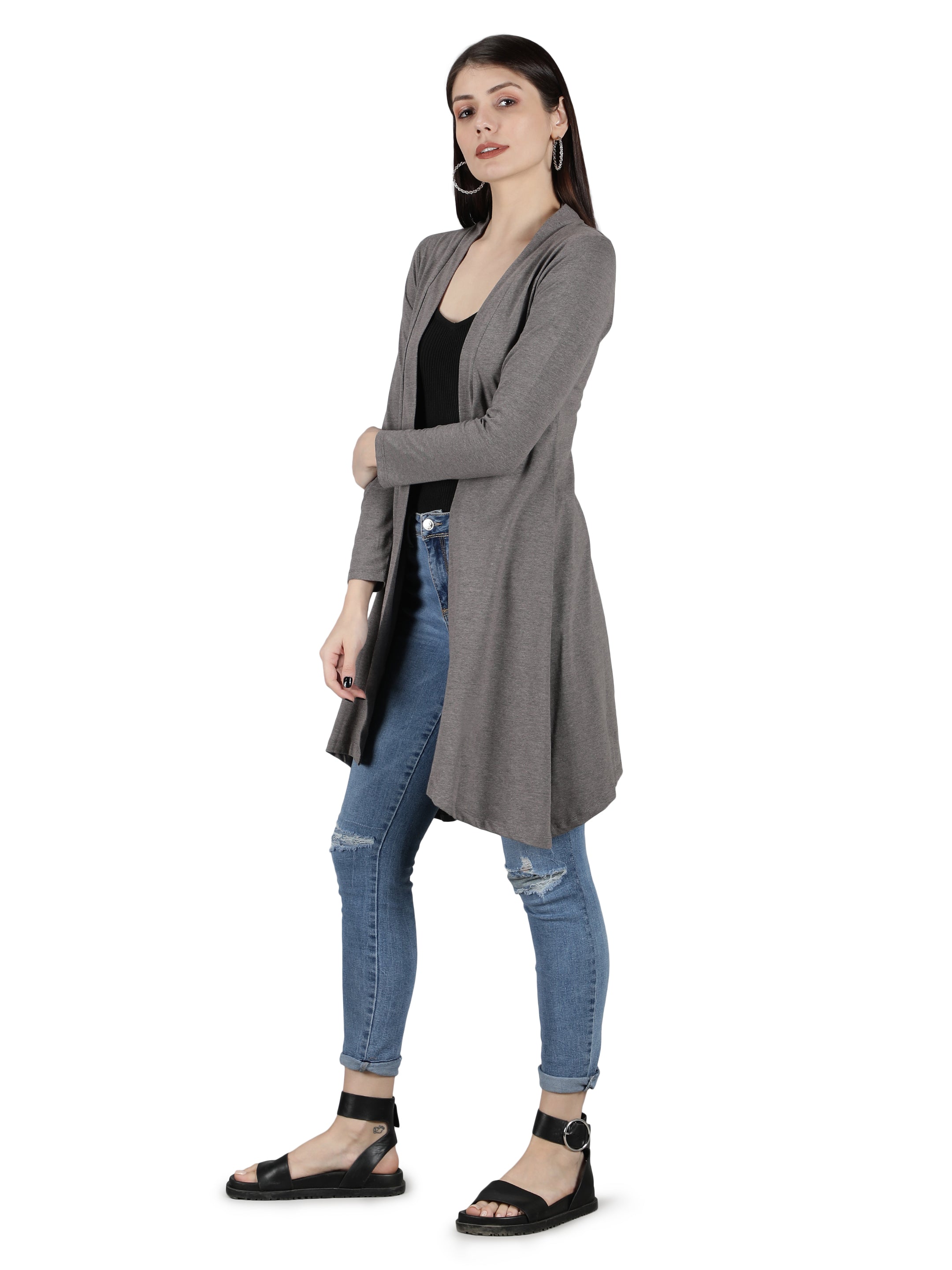 Womens Long Shrug with Long Sleeves