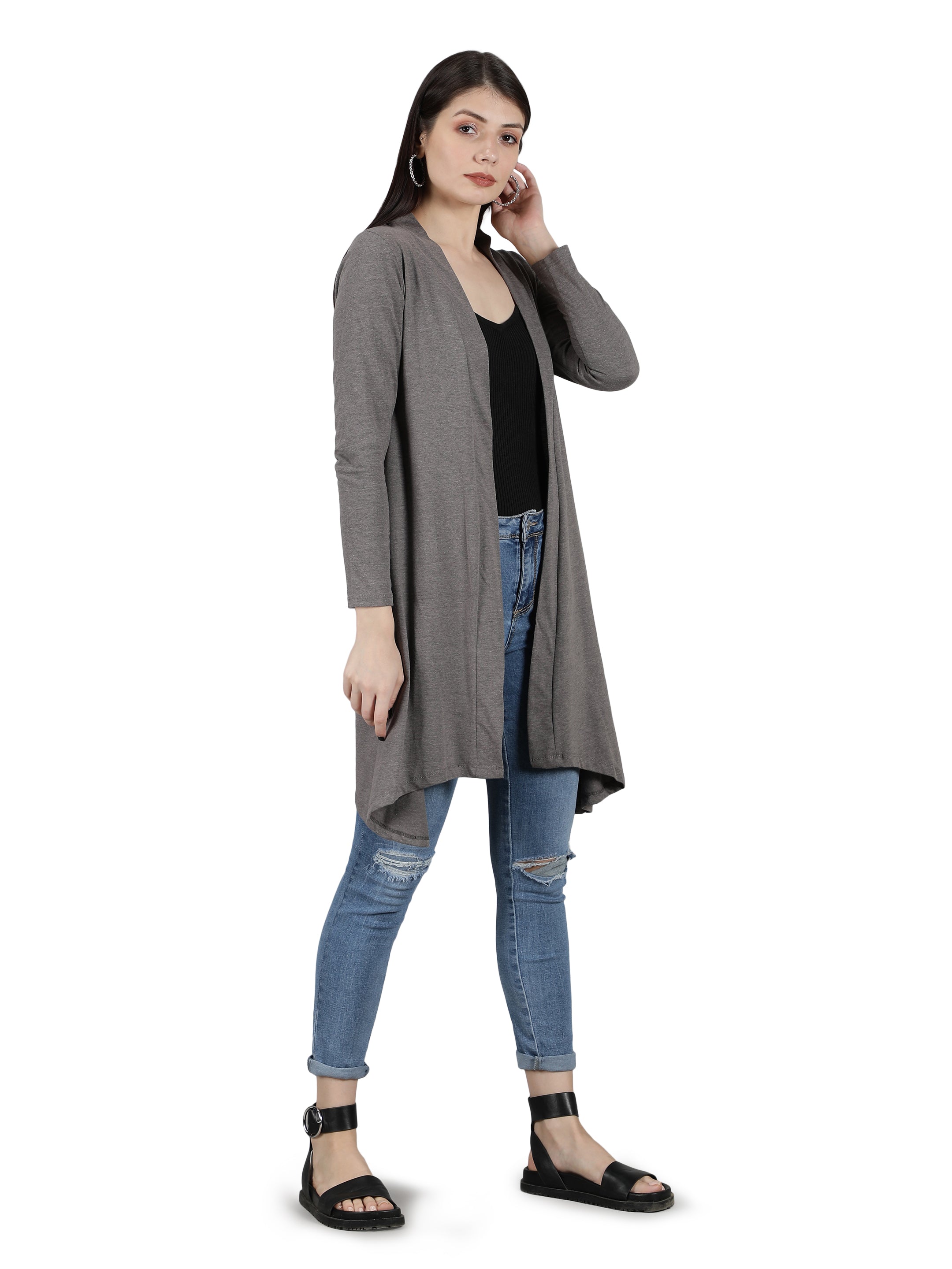 Womens Long Shrug with Long Sleeves