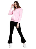 Light Pink Full Sleeves Hoodie for Women