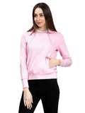 Light Pink Full Sleeves Hoodie for Women