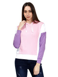 Pink Full Sleeves Hoodie for Women