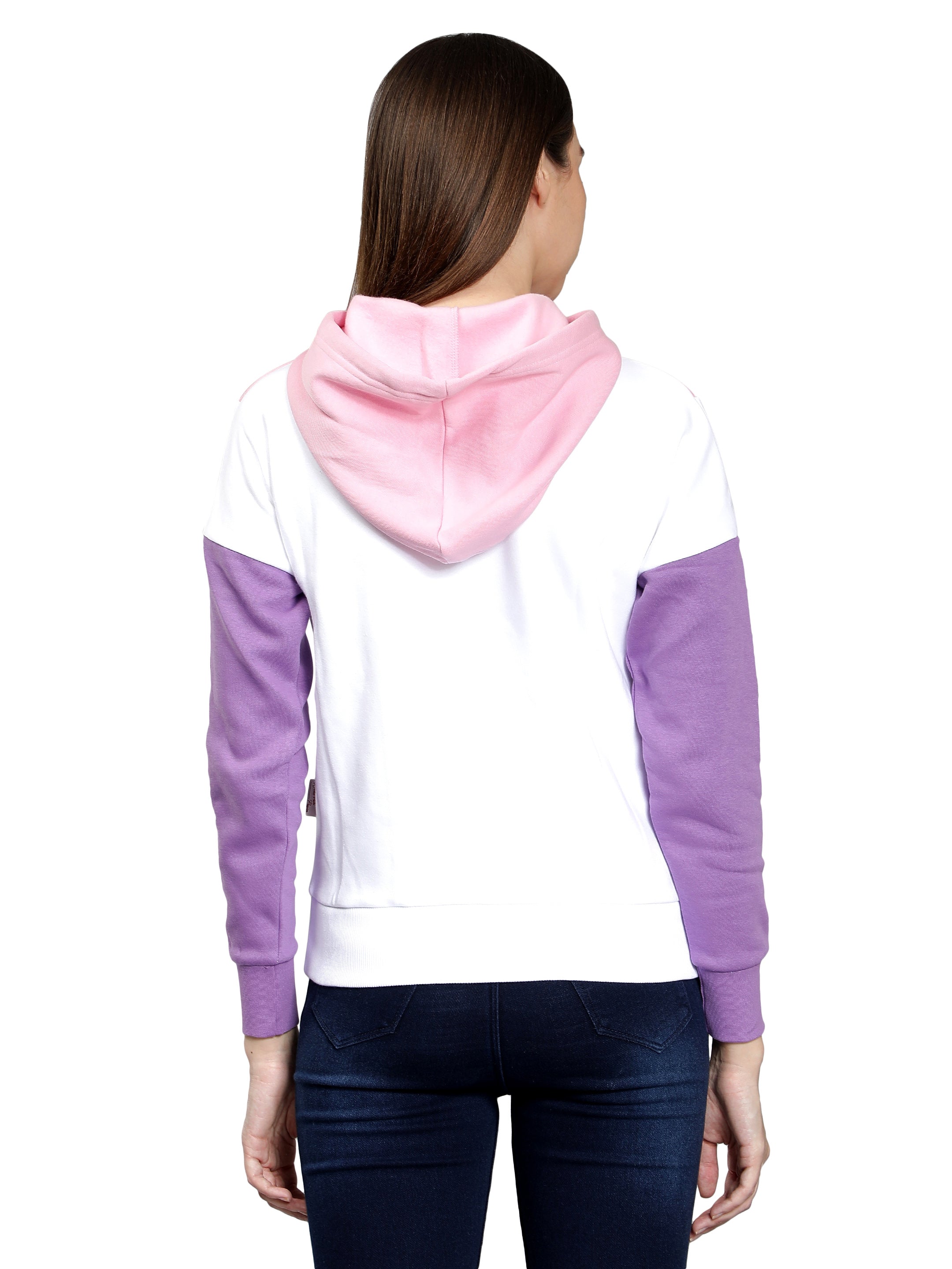 Pink Full Sleeves Hoodie for Women