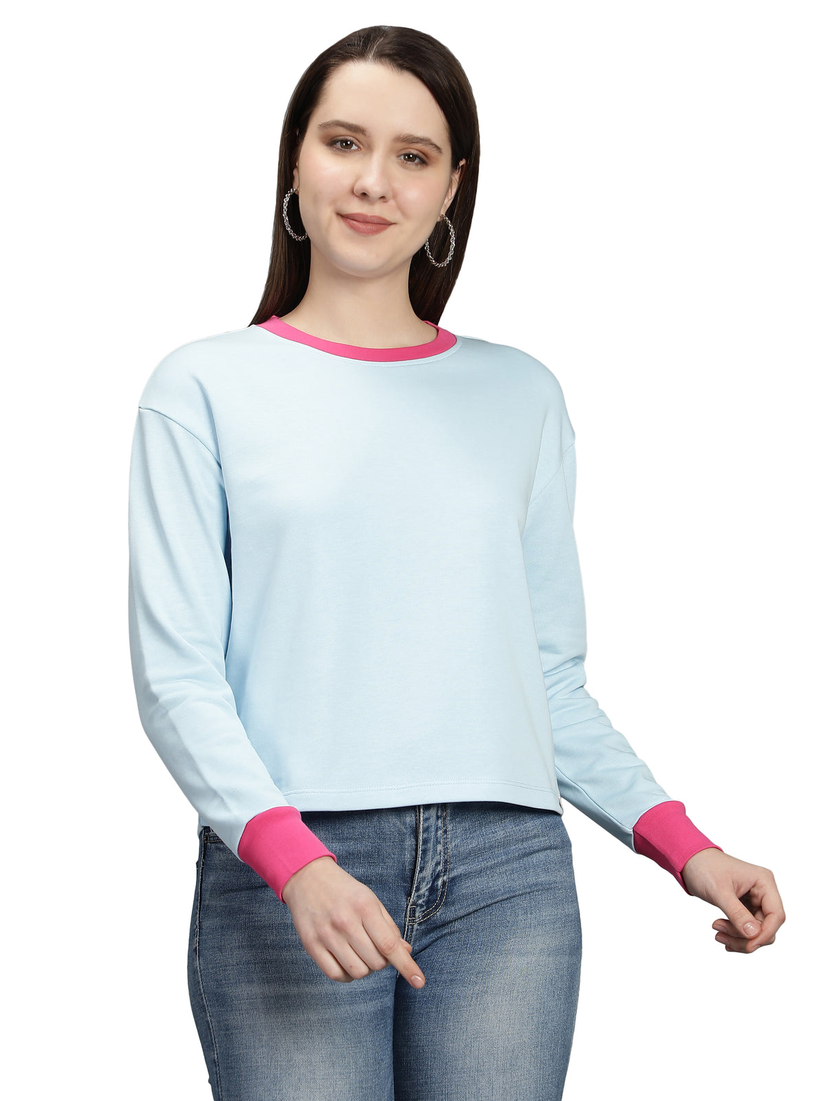 Womens Full Sleeves and Round Neck Sweatshirt