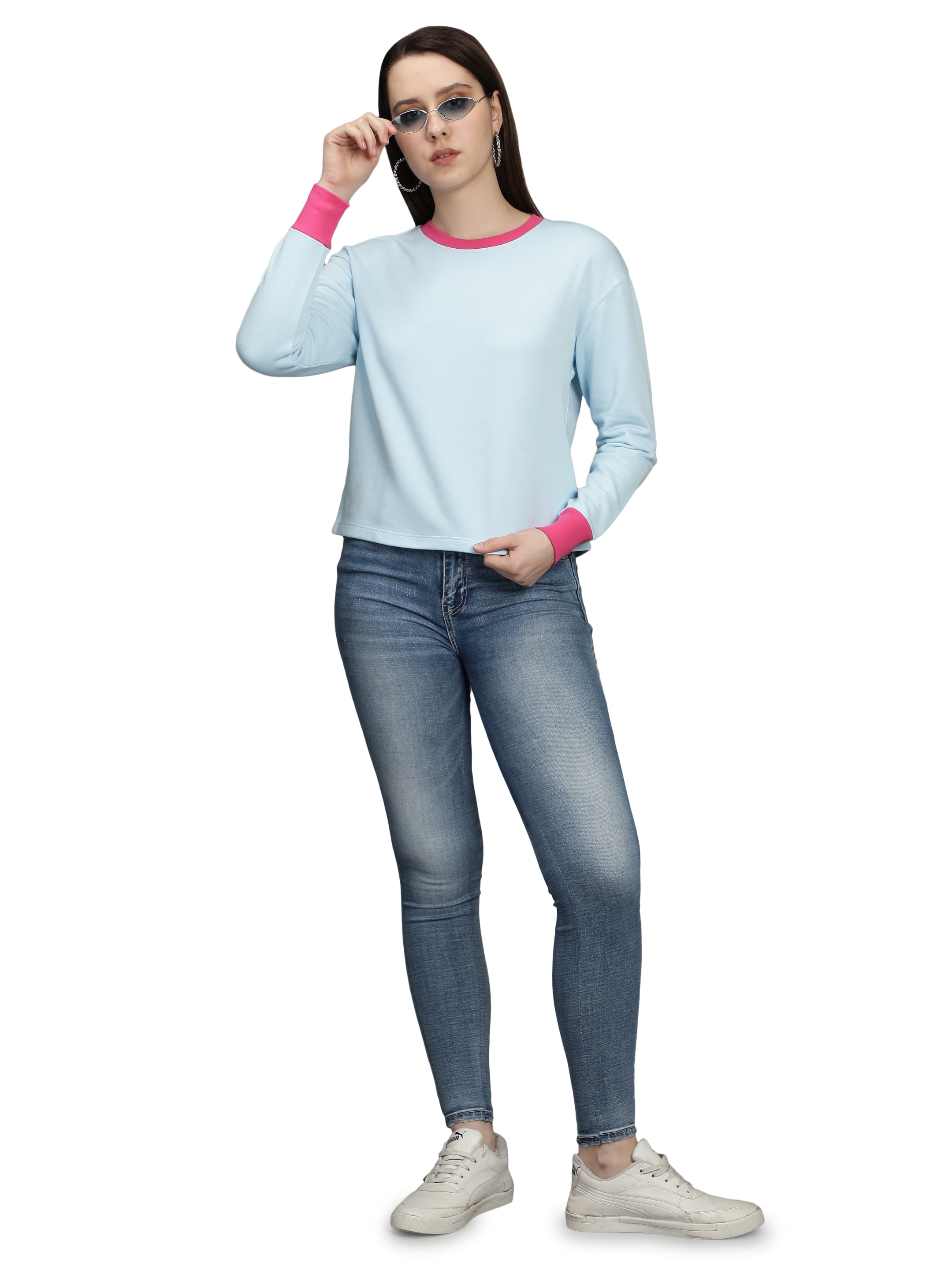 Womens Full Sleeves and Round Neck Sweatshirt