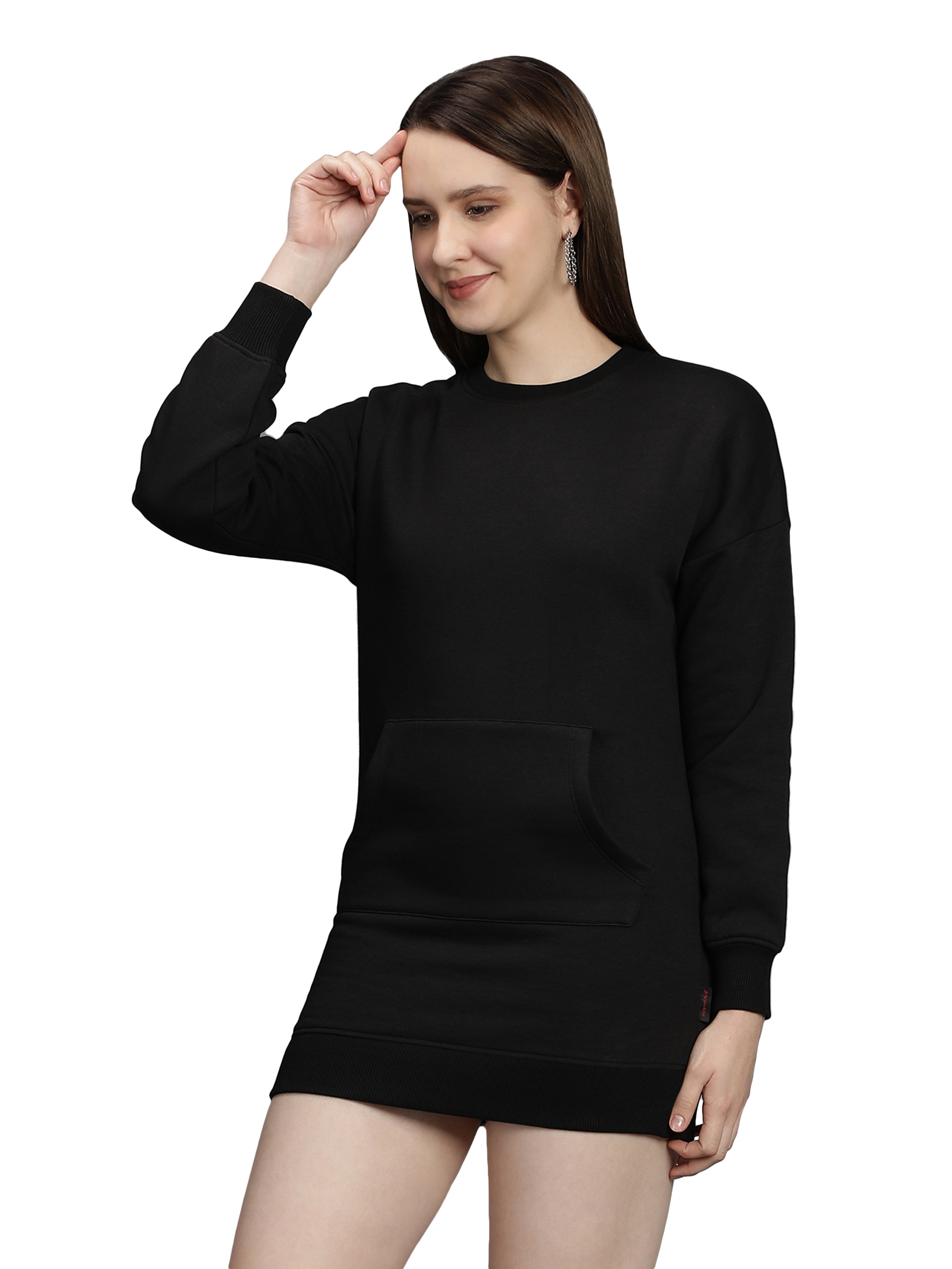 Womens Full Sleeves Sweatshirt Dress