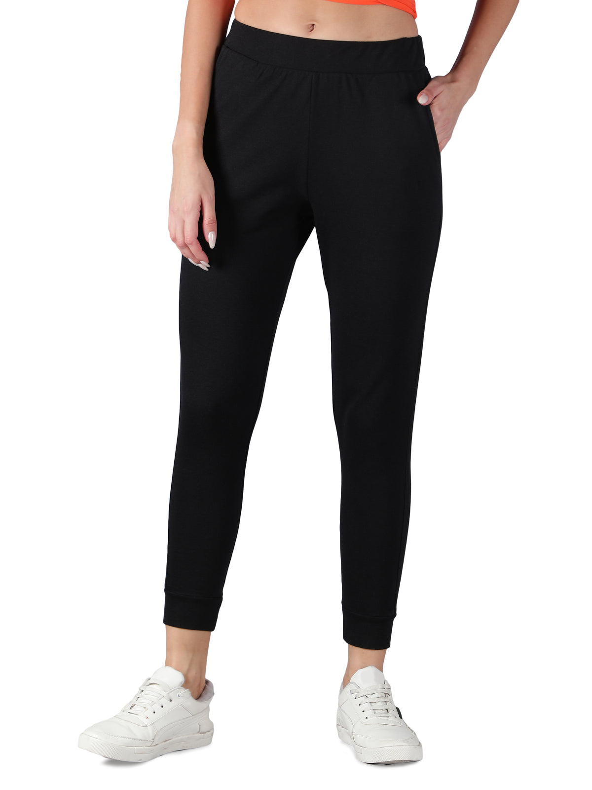 Solid Fleece Joggers for Women