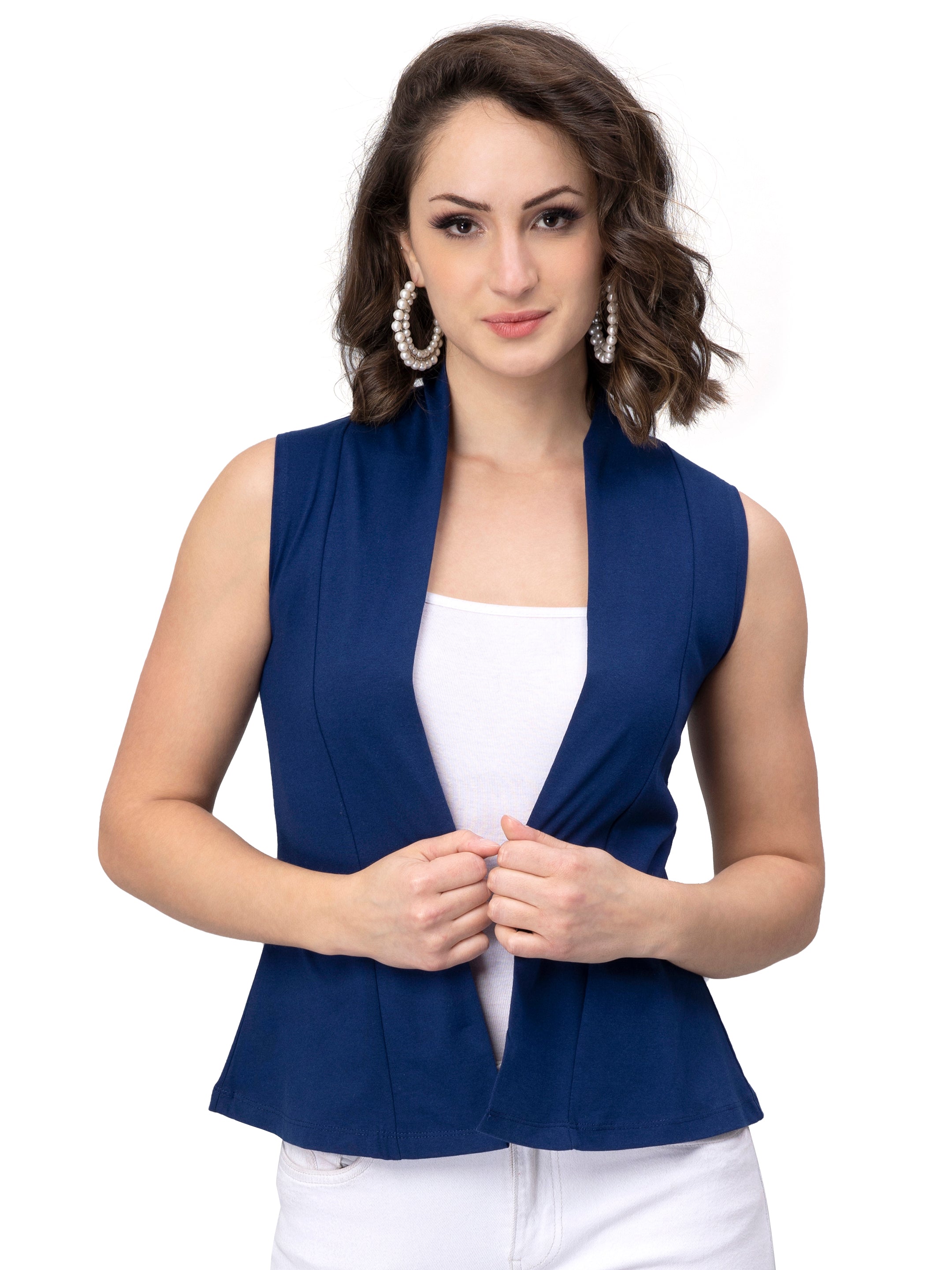 Womens Sleeveless Short Shrug