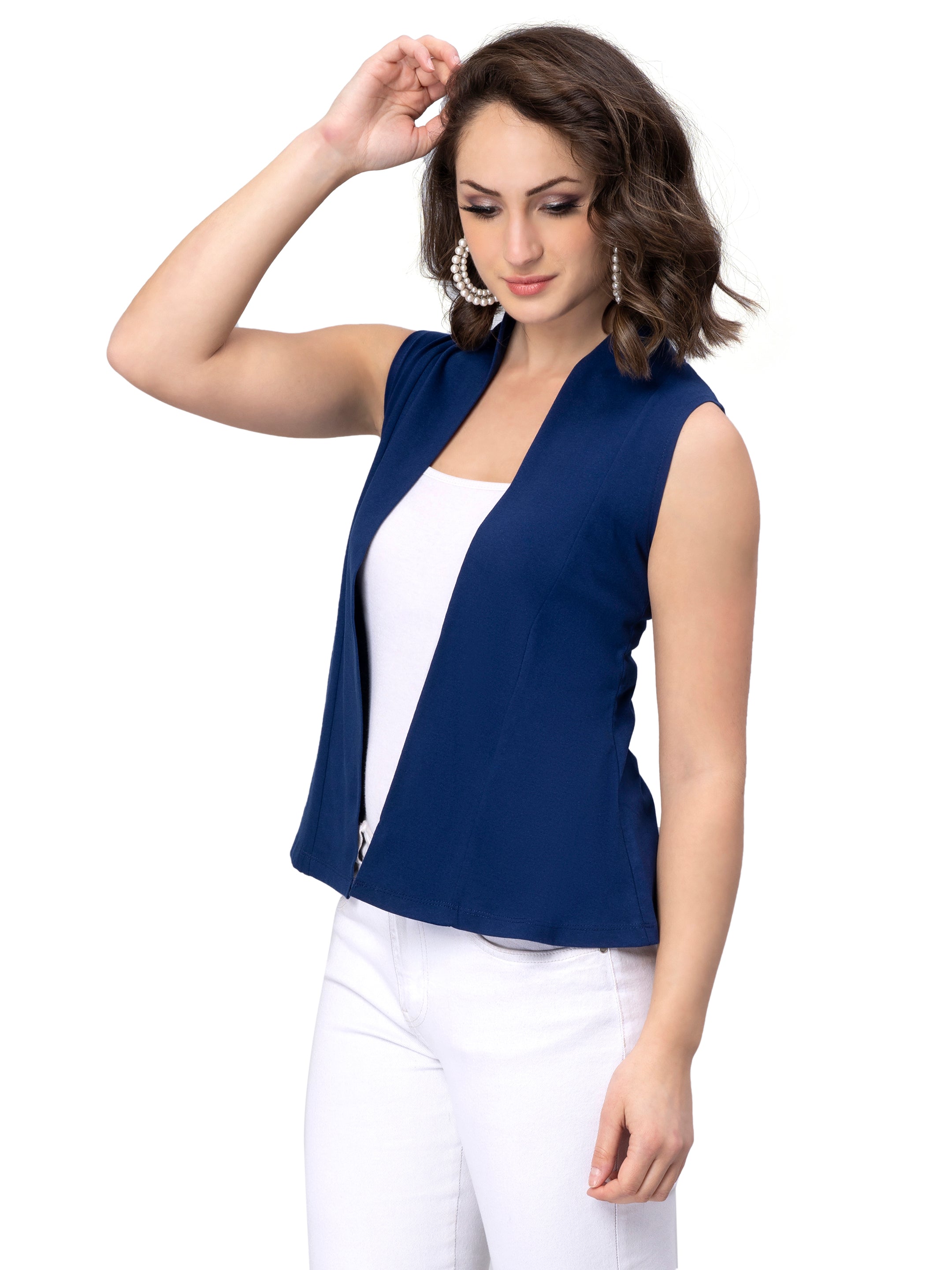 Womens Sleeveless Short Shrug