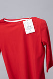 Red 3/4 Sleeves T-Shirt for Women